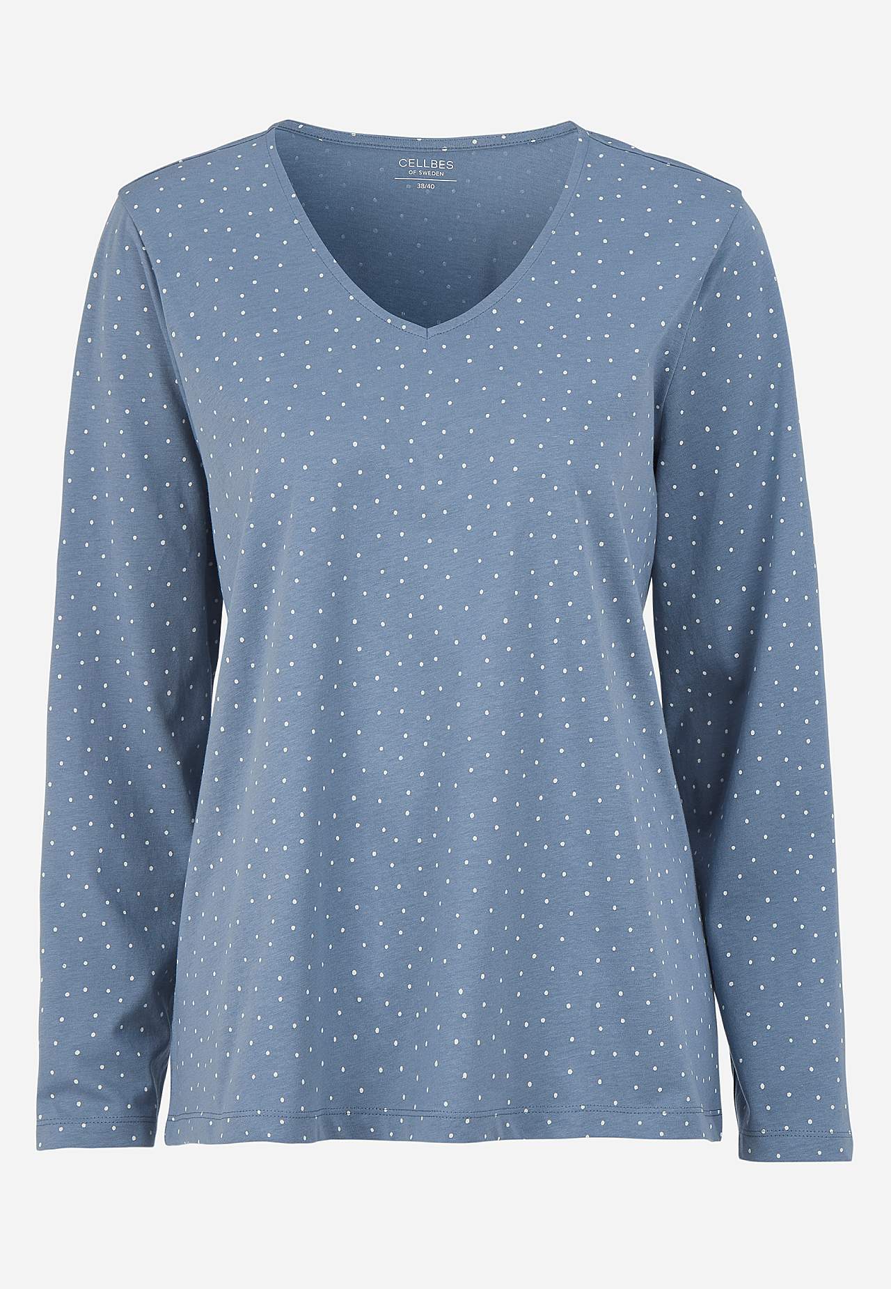 Tweedelige pyjama met stippen