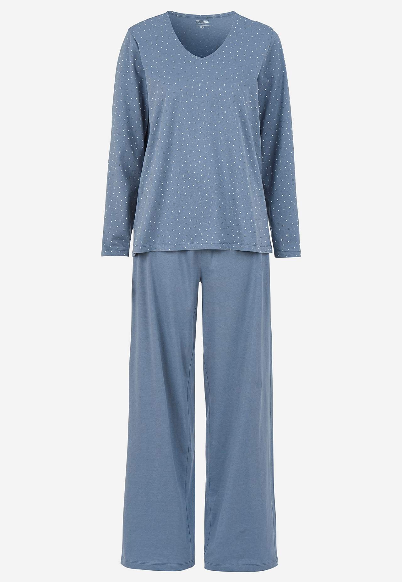 Tweedelige pyjama met stippen