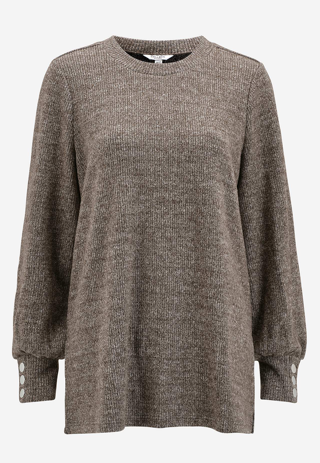 Super zachte tuniek met melange kleuren