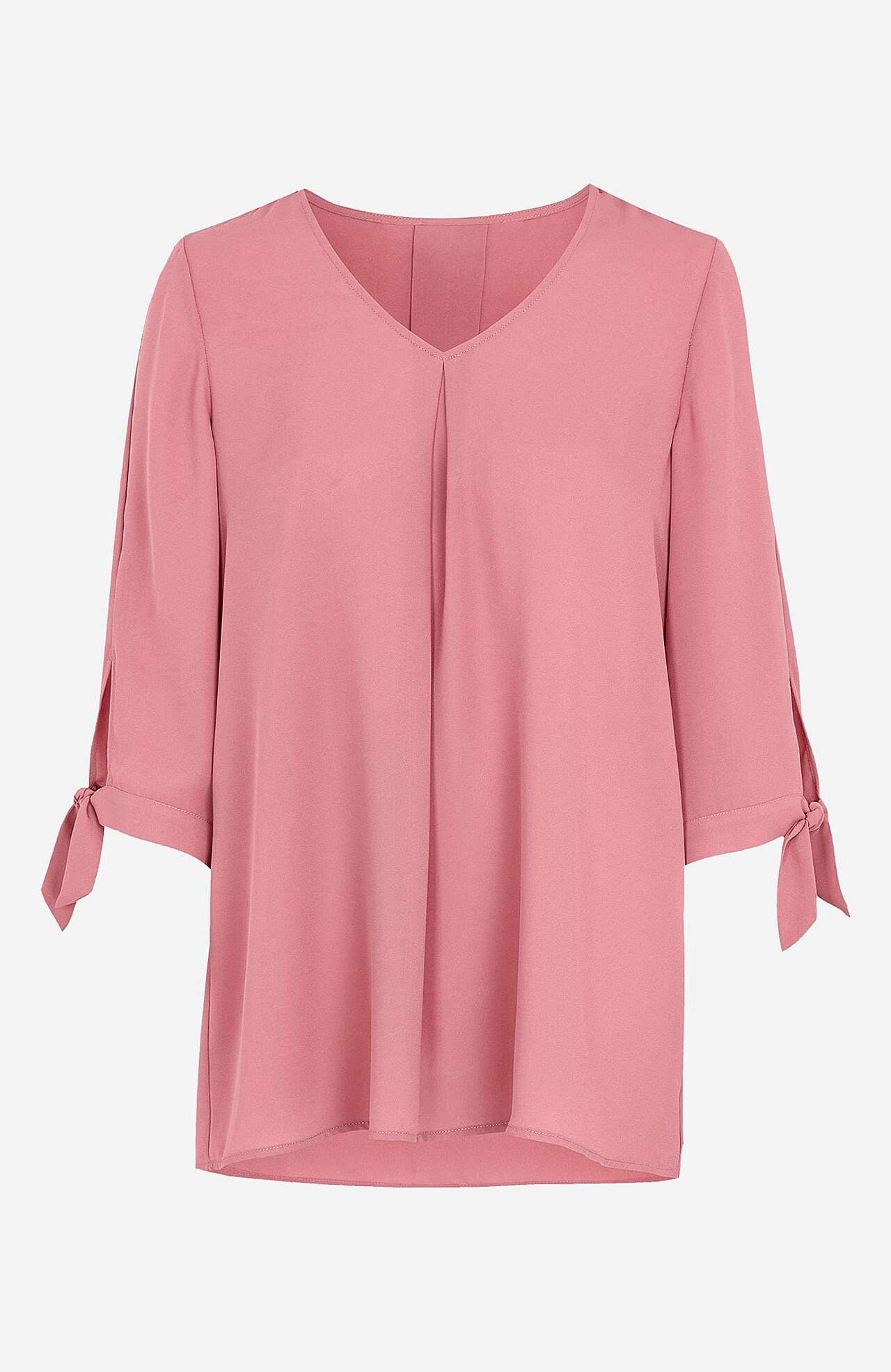 Geweven blouse met 3/4 mouwen