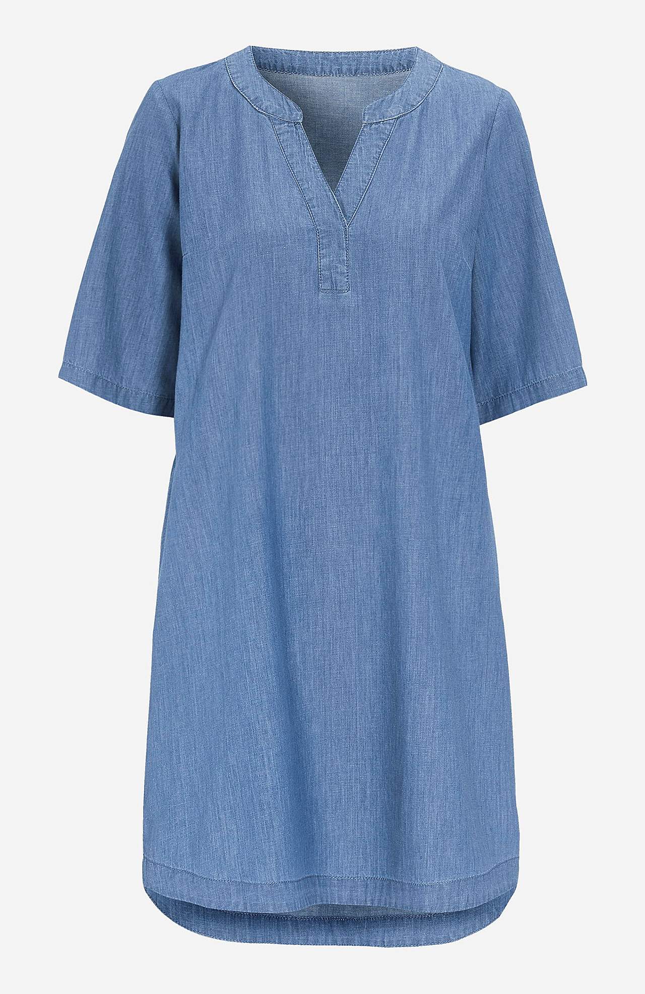 Denim jurk van zacht gewassen denim