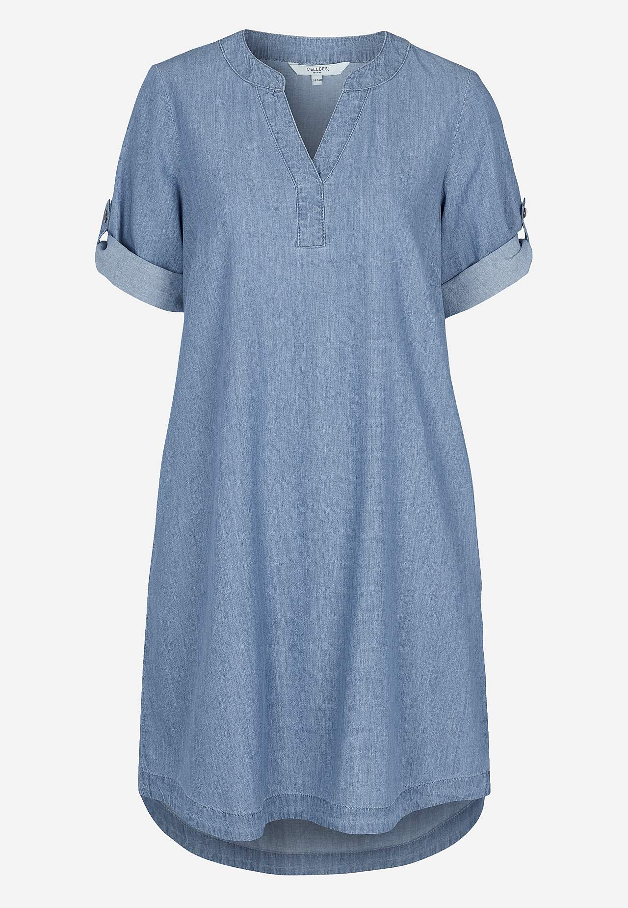 Denim jurk van zacht gewassen denim