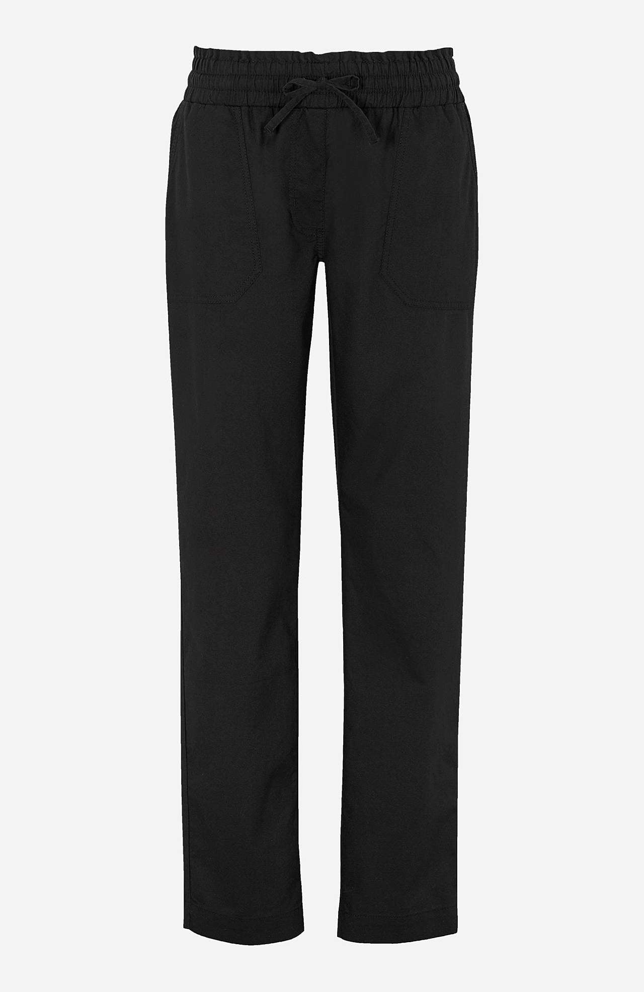 Lange broek van gewassen katoen