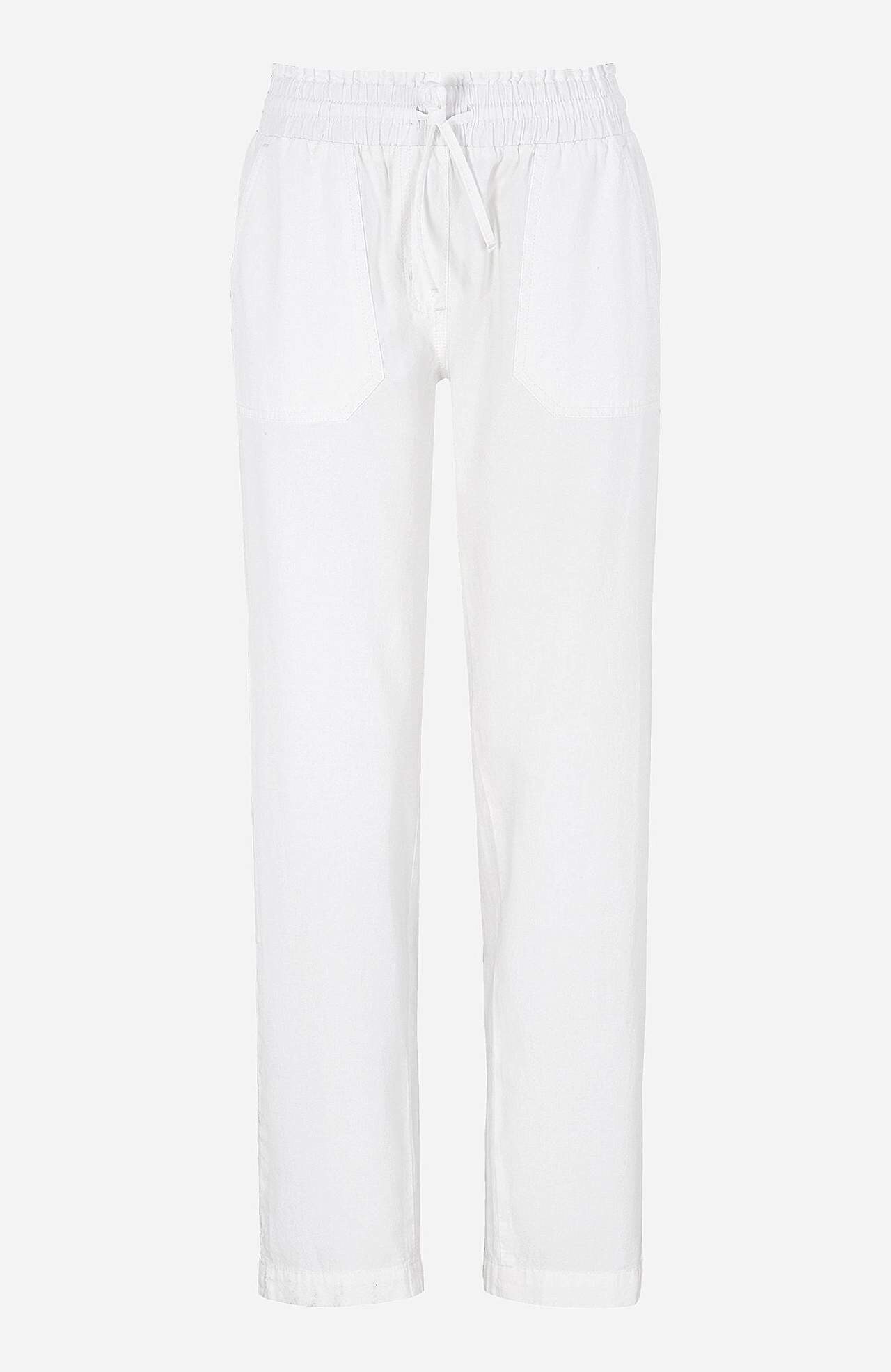 Lange broek van gewassen katoen