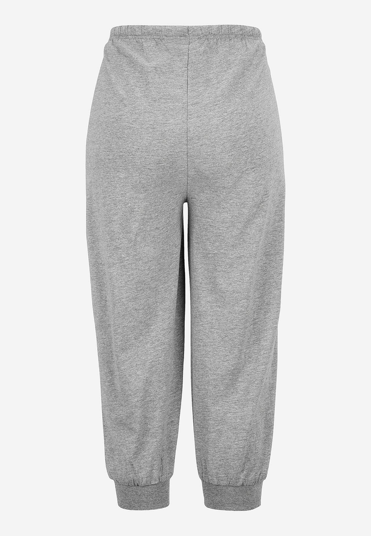 Capri broek van tricot met manchet