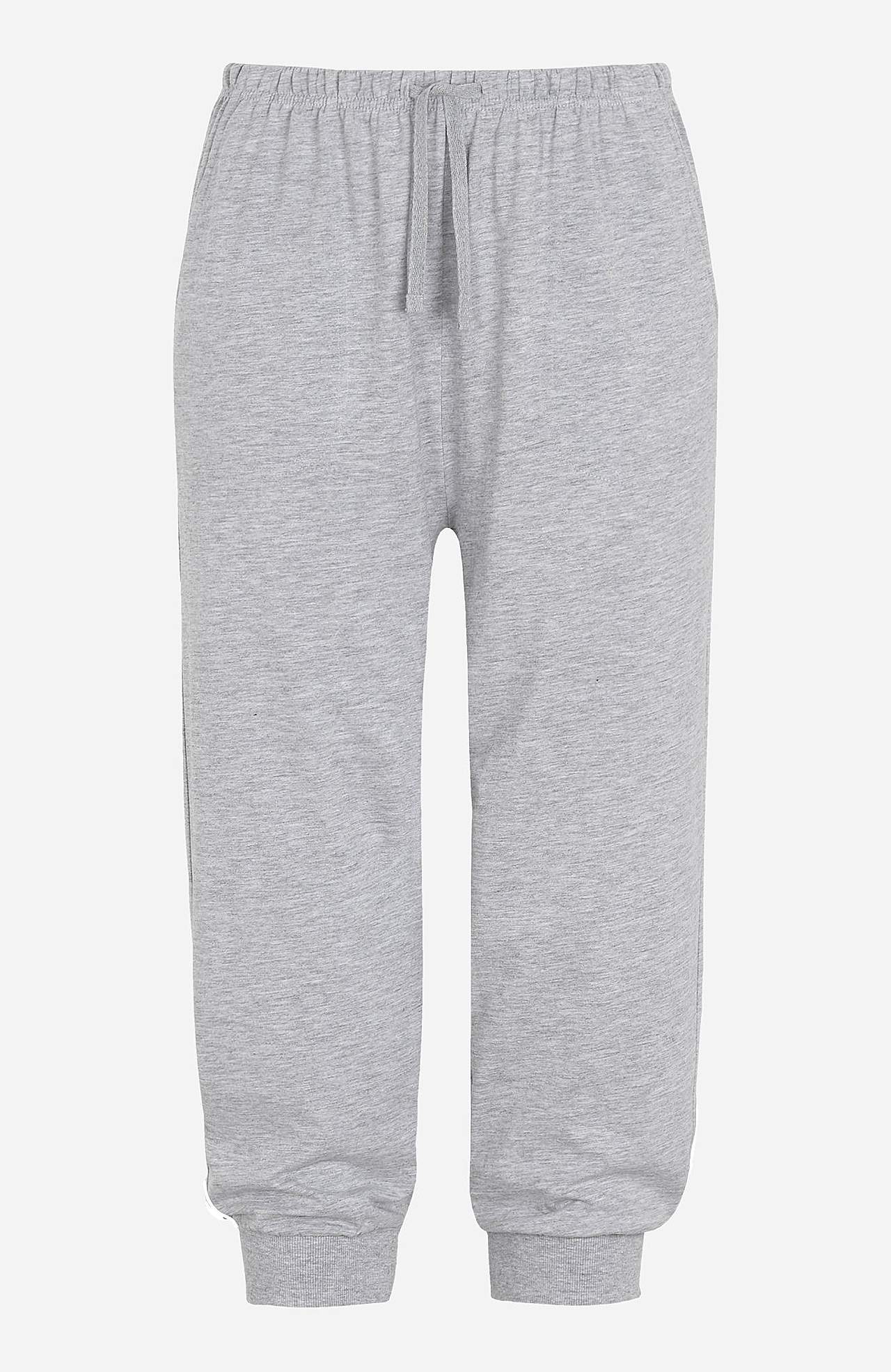 Capri broek van tricot met manchet