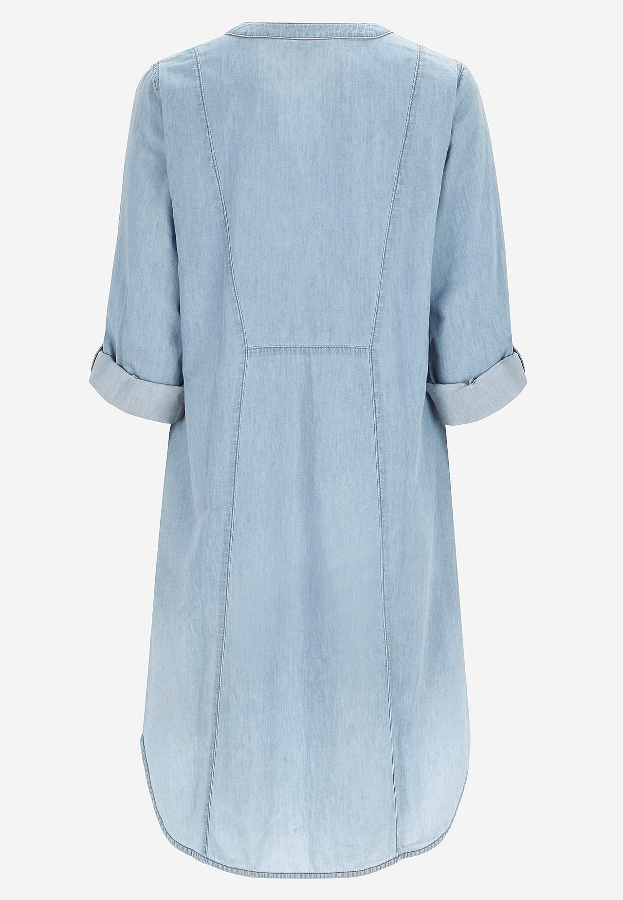 Ruime denim jurk