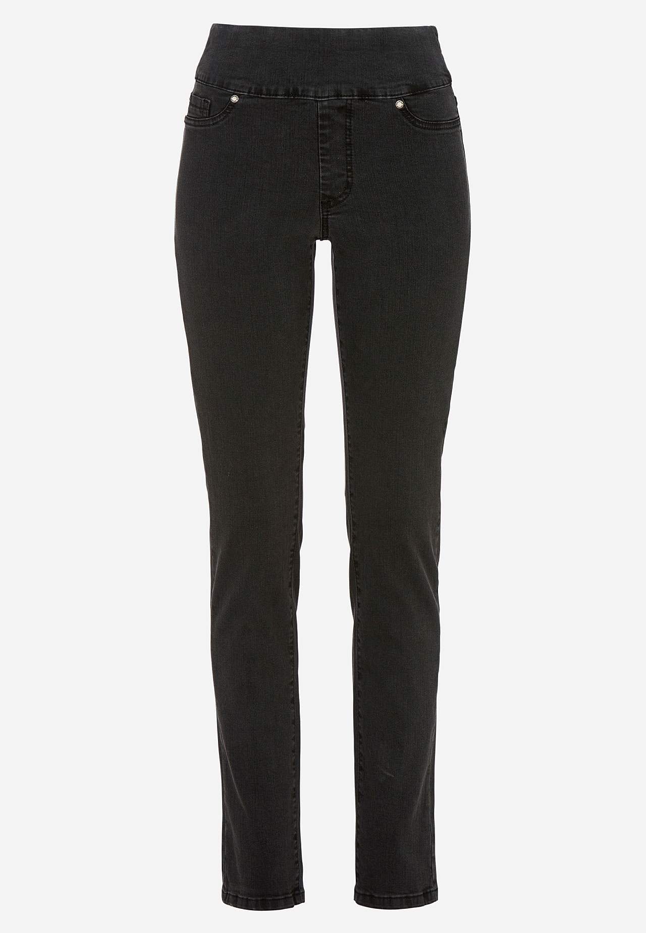 Elastische jegging met hoge elastische taille