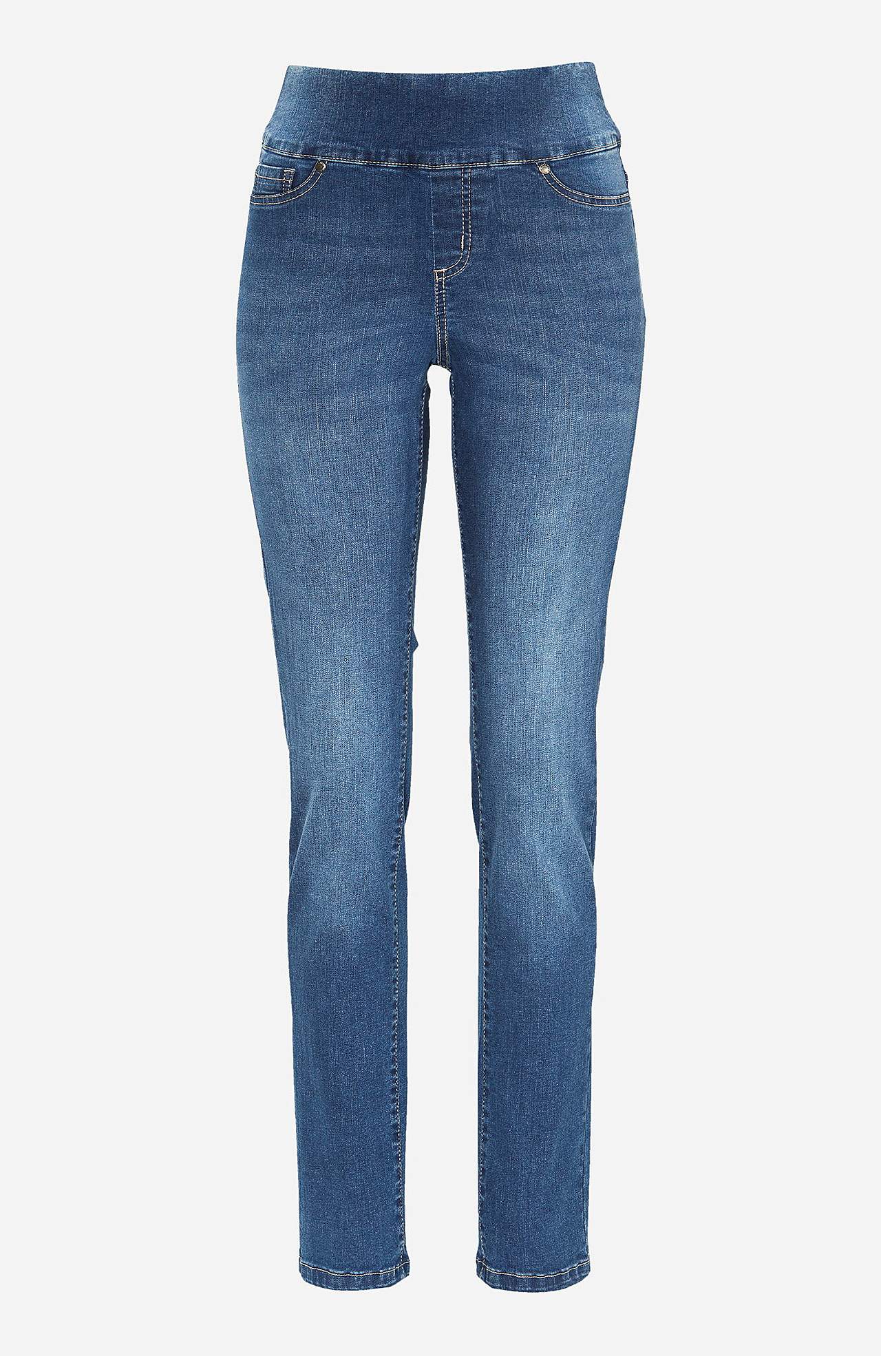 Elastische jegging met hoge elastische taille