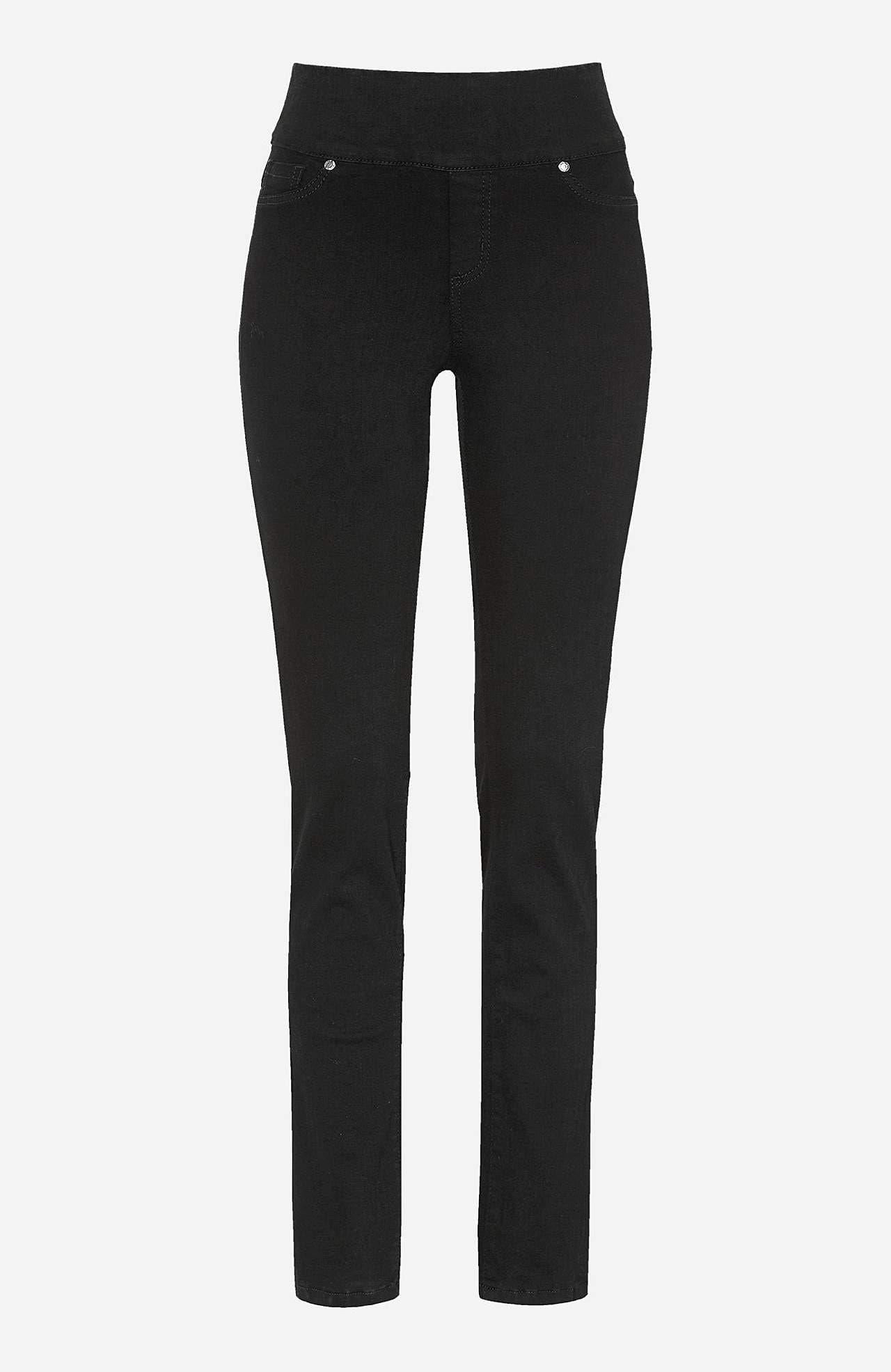 Elastische jegging met hoge elastische taille