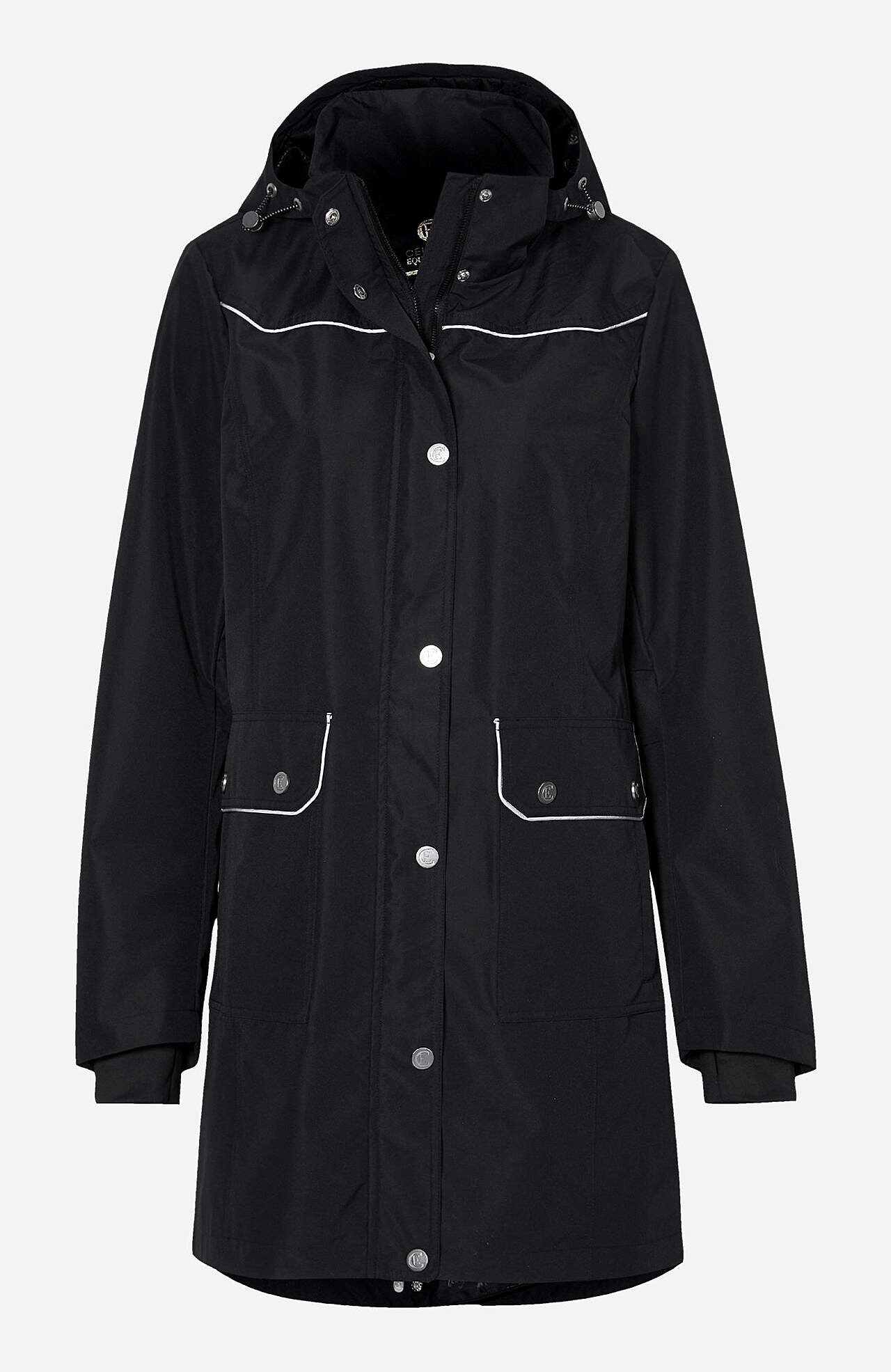 Lange jas met reflecterende details Benita