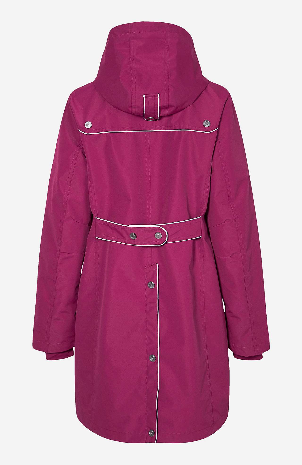 Lange jas met reflecterende details