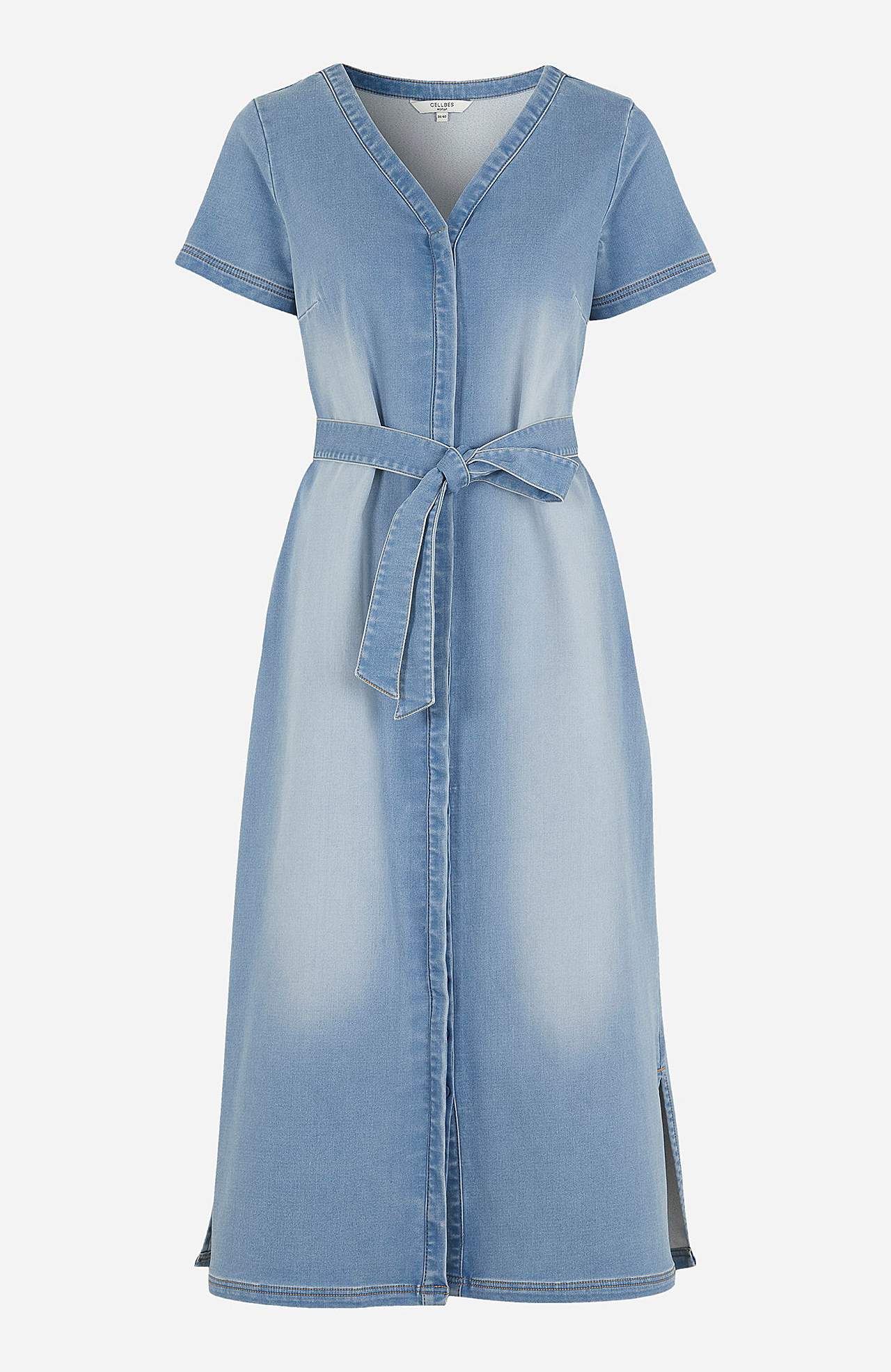 Lange jurk van denim
