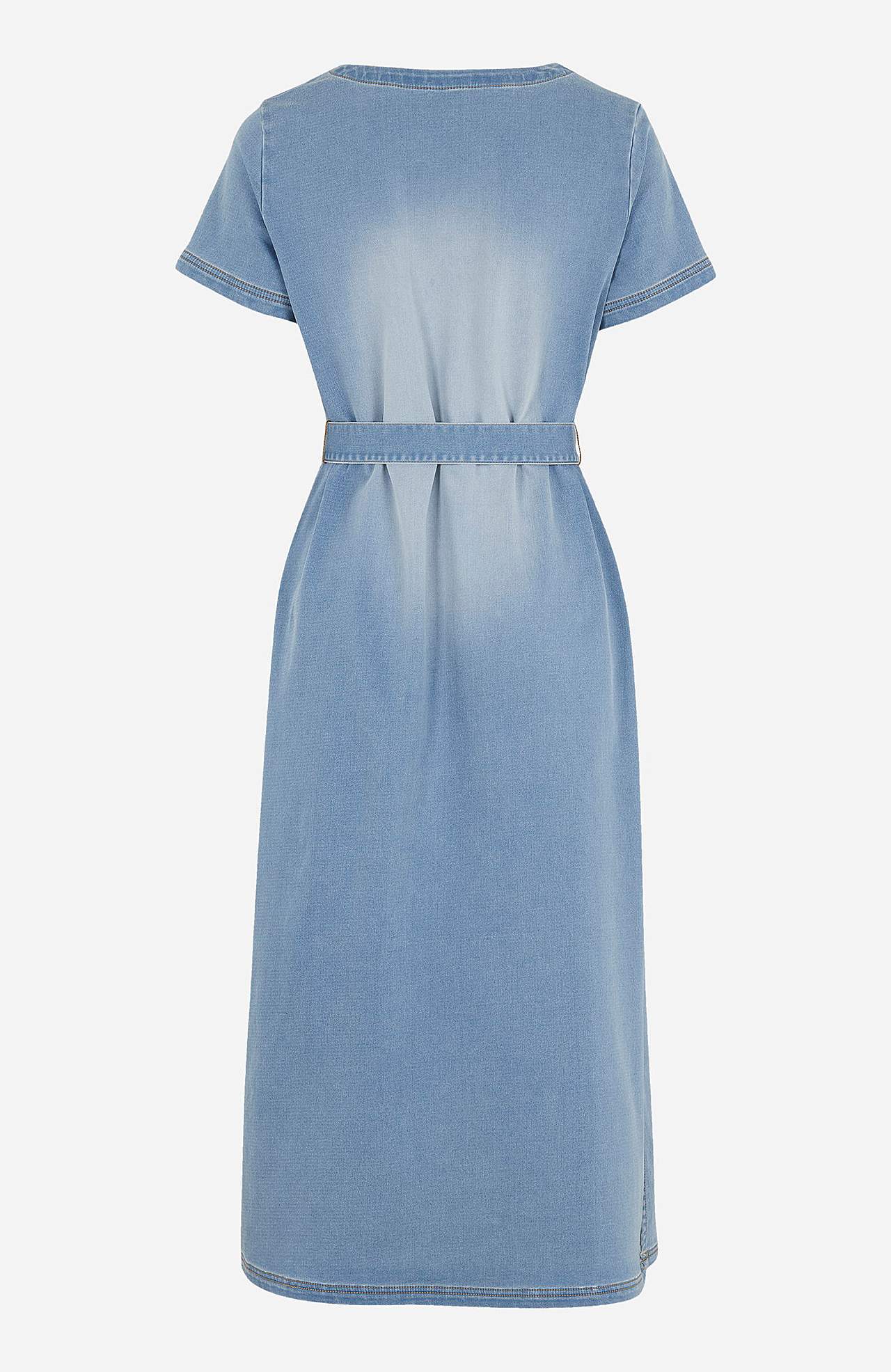 Lange jurk van denim