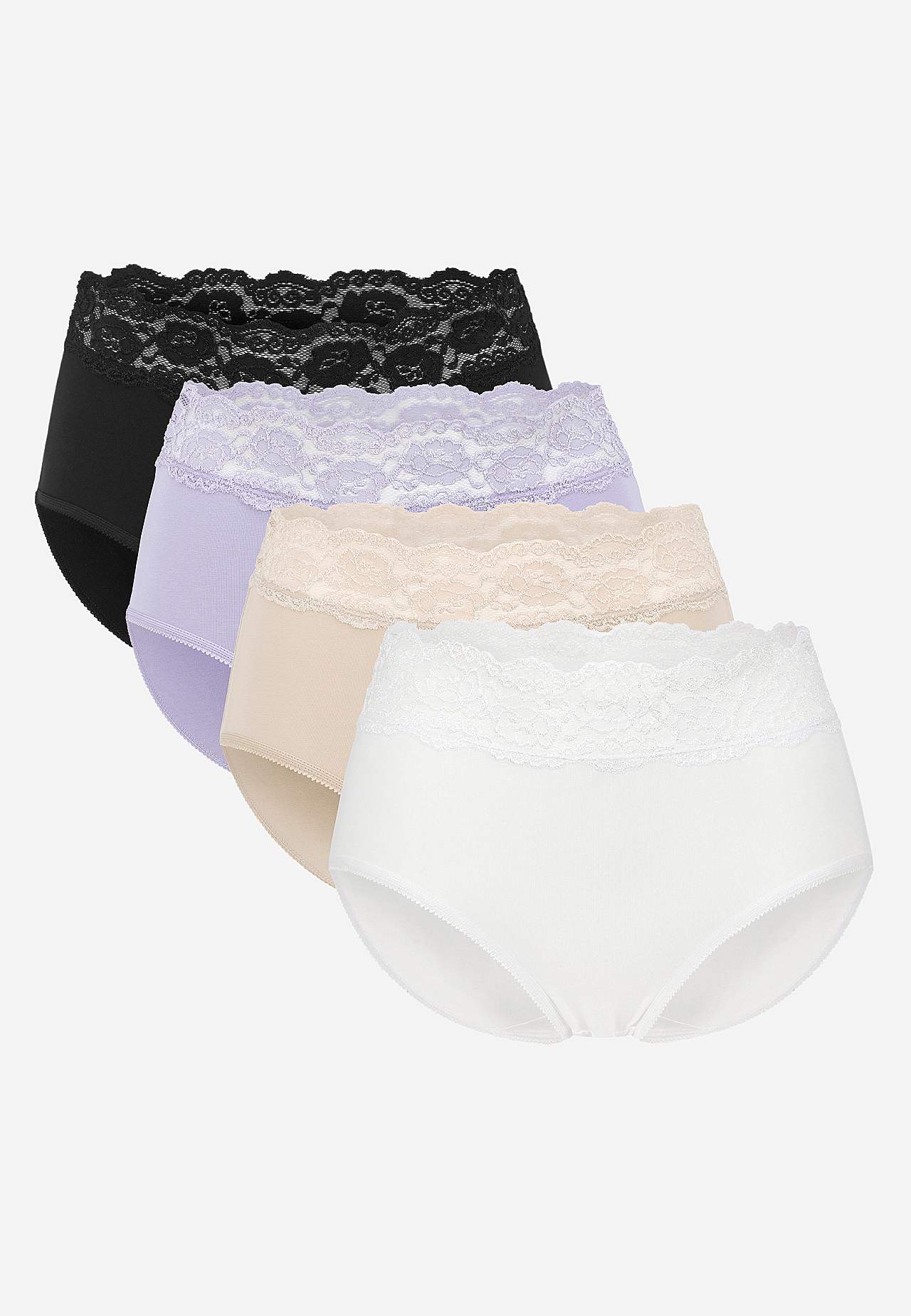 Midi-slip van katoen Set van 4