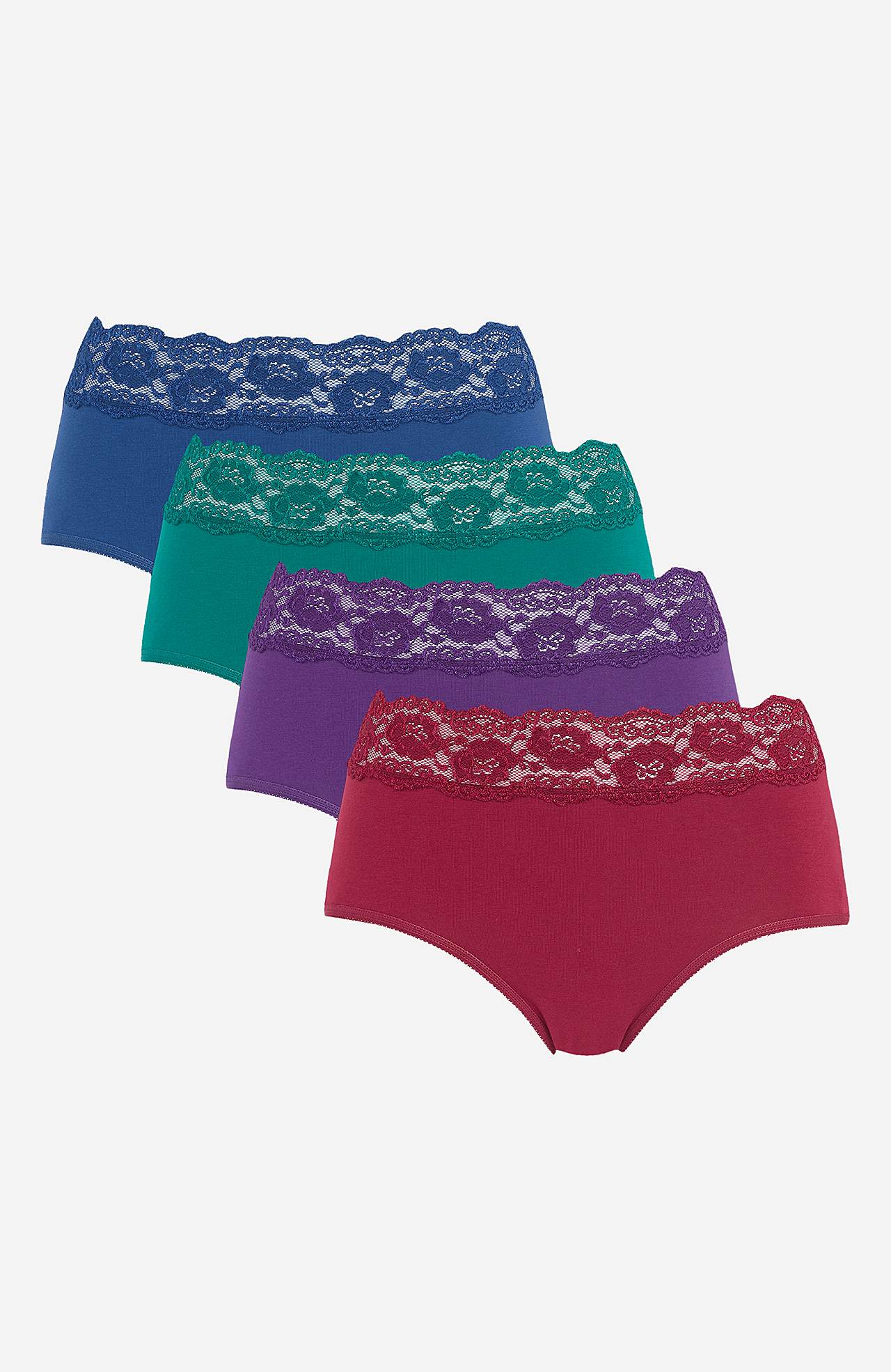 Midi-slip van katoen Set van 4