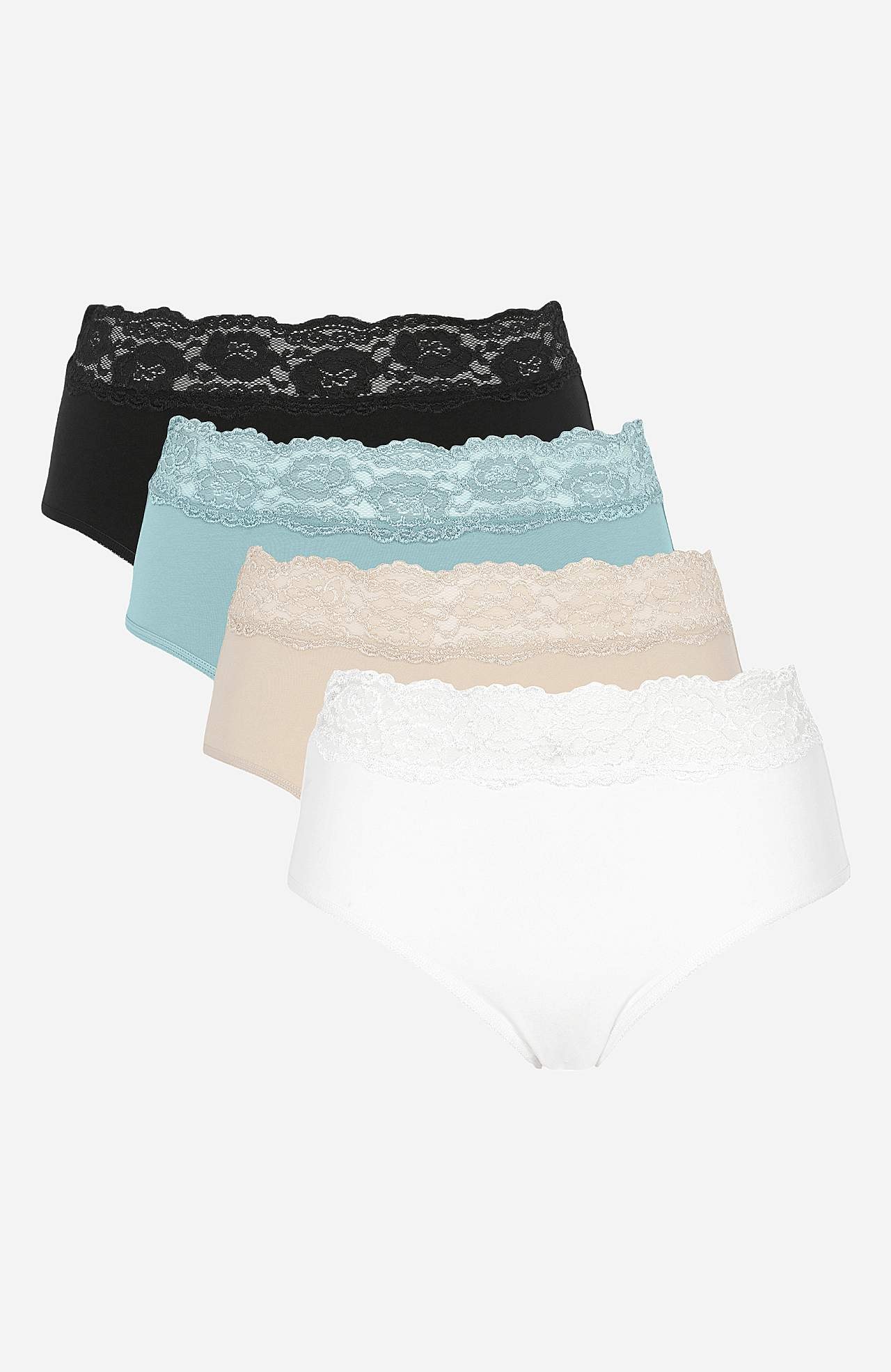 Midi-slip van katoen Set van 4