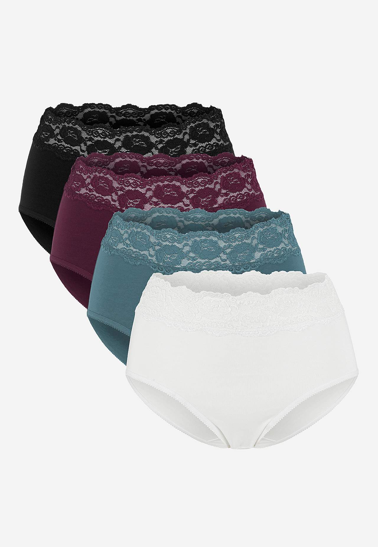 Midi-slip van katoen Set van 4