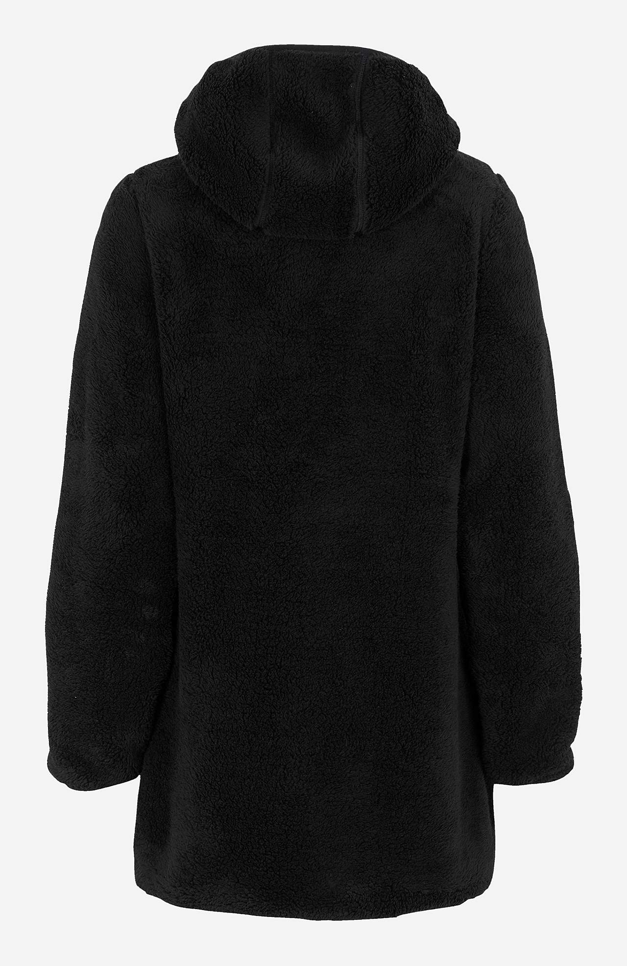 Knusse fleece-jas met capuchon