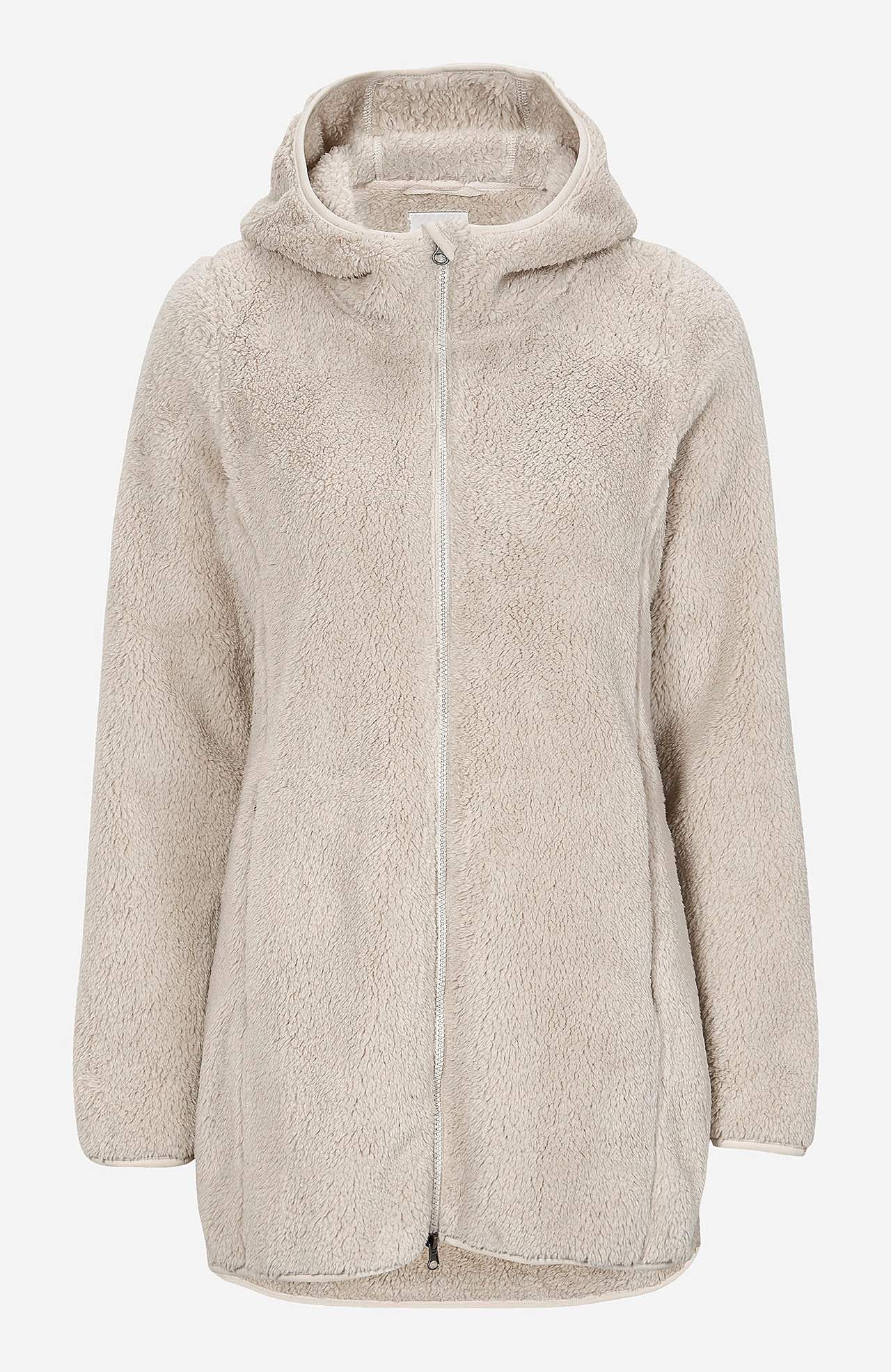 Knusse fleece-jas met capuchon