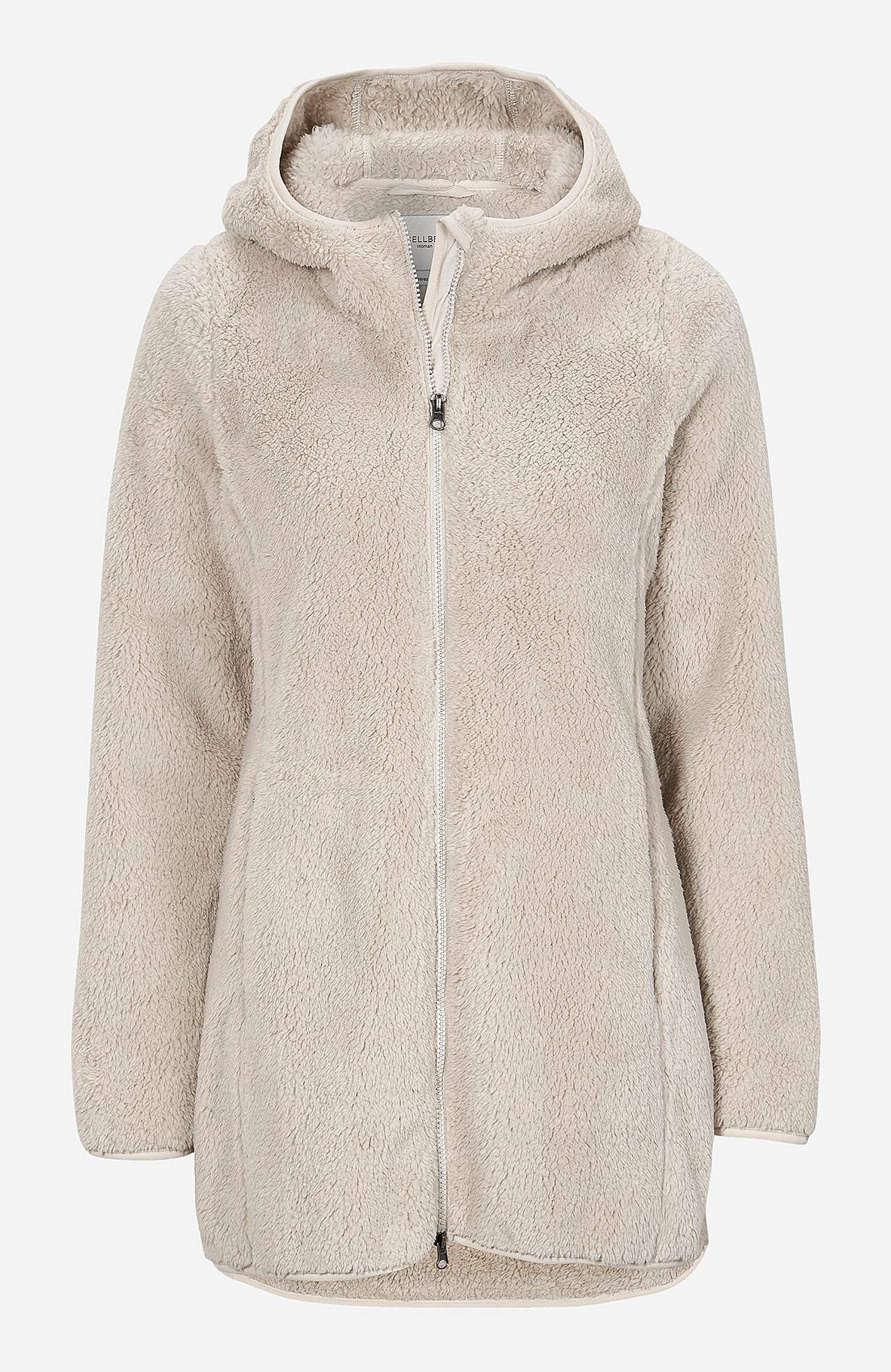 Knusse fleece-jas met capuchon