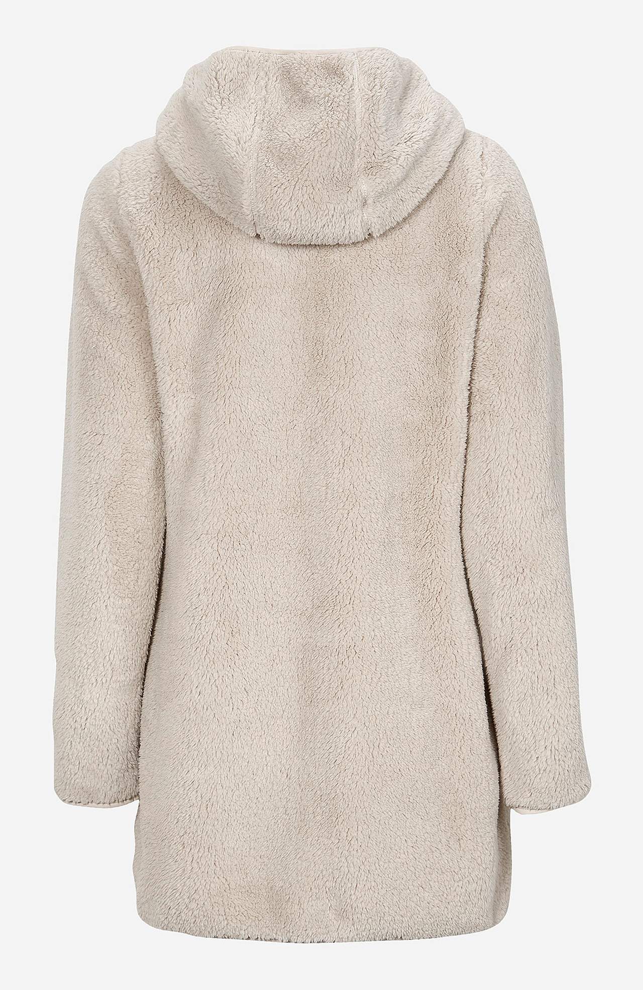 Knusse fleece-jas met capuchon
