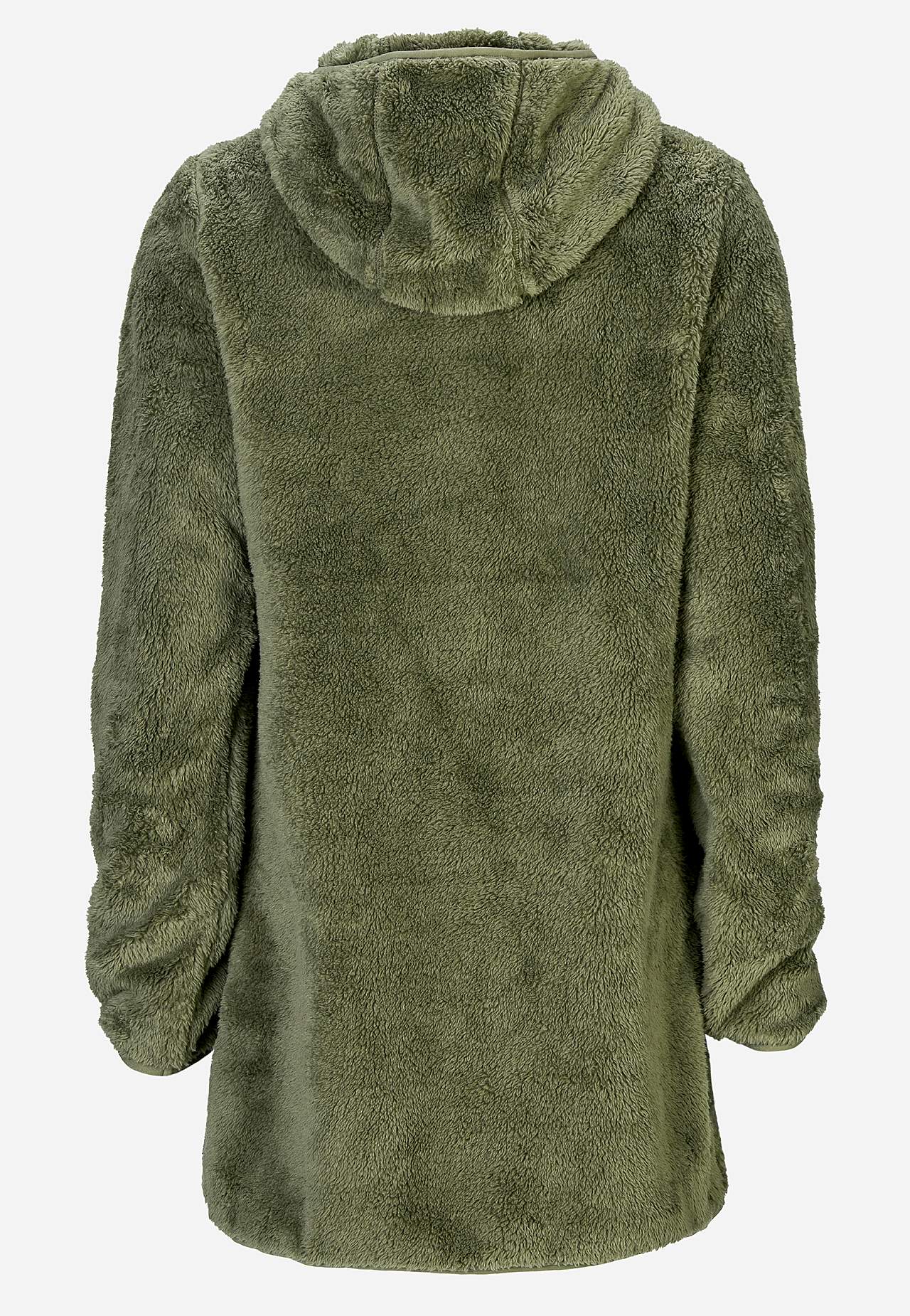 Knusse fleece-jas met capuchon