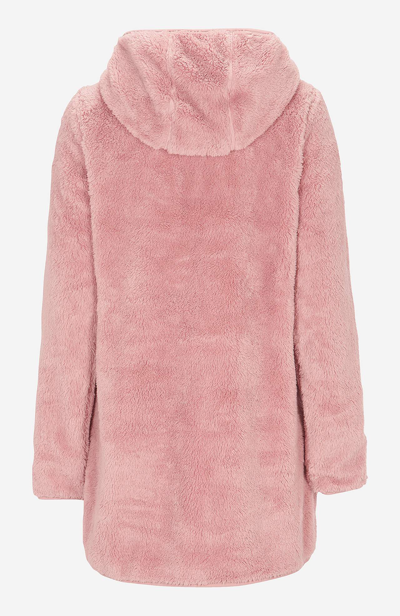 Knusse fleece-jas met capuchon