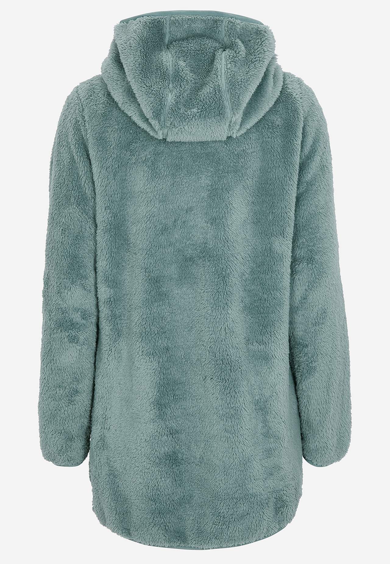 Knusse fleece-jas met capuchon