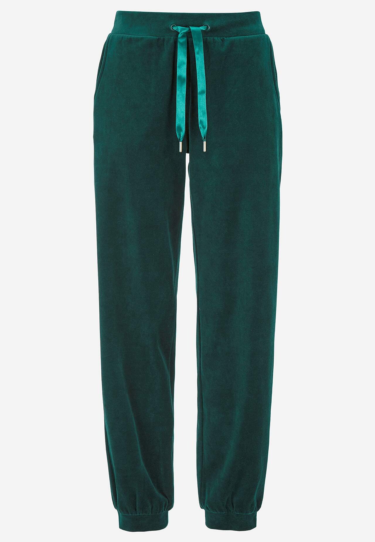 Fluwelen broek met manchet