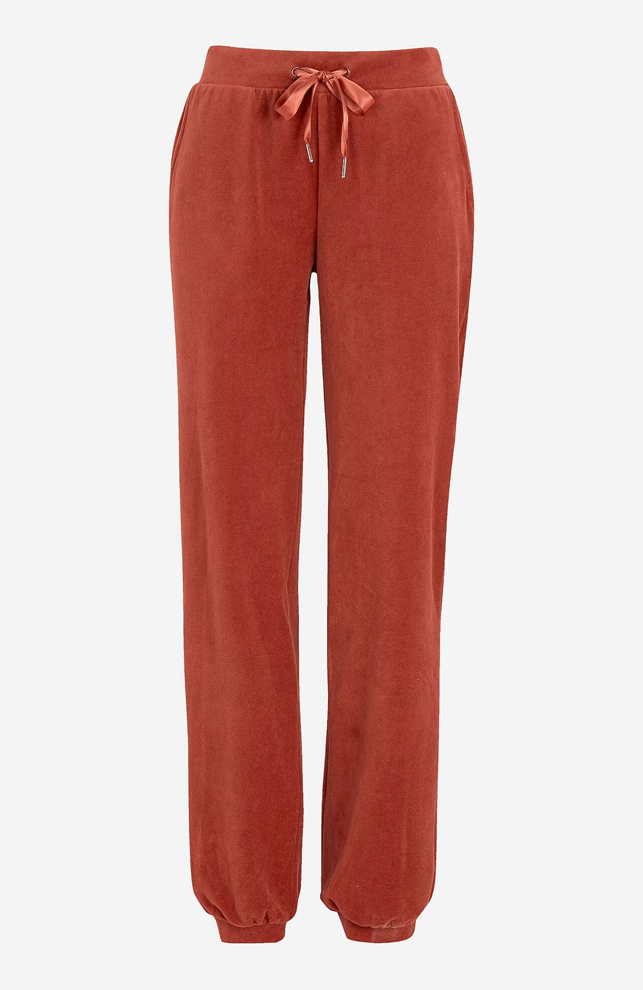 Fluwelen broek met manchet