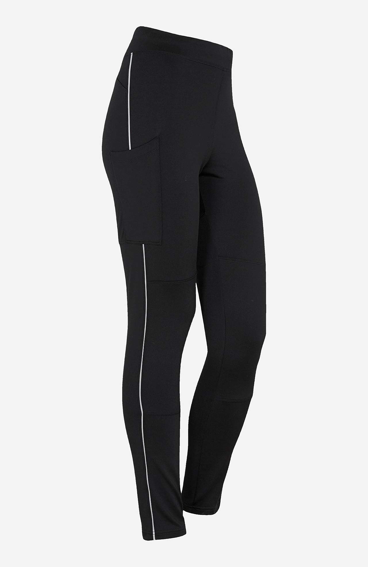 Warme legging met broekspijpzakken