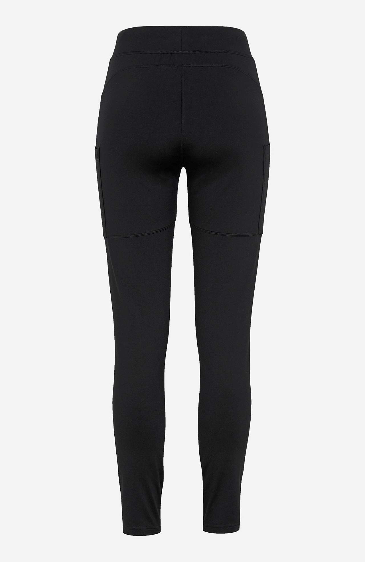 Warme legging met broekspijpzakken