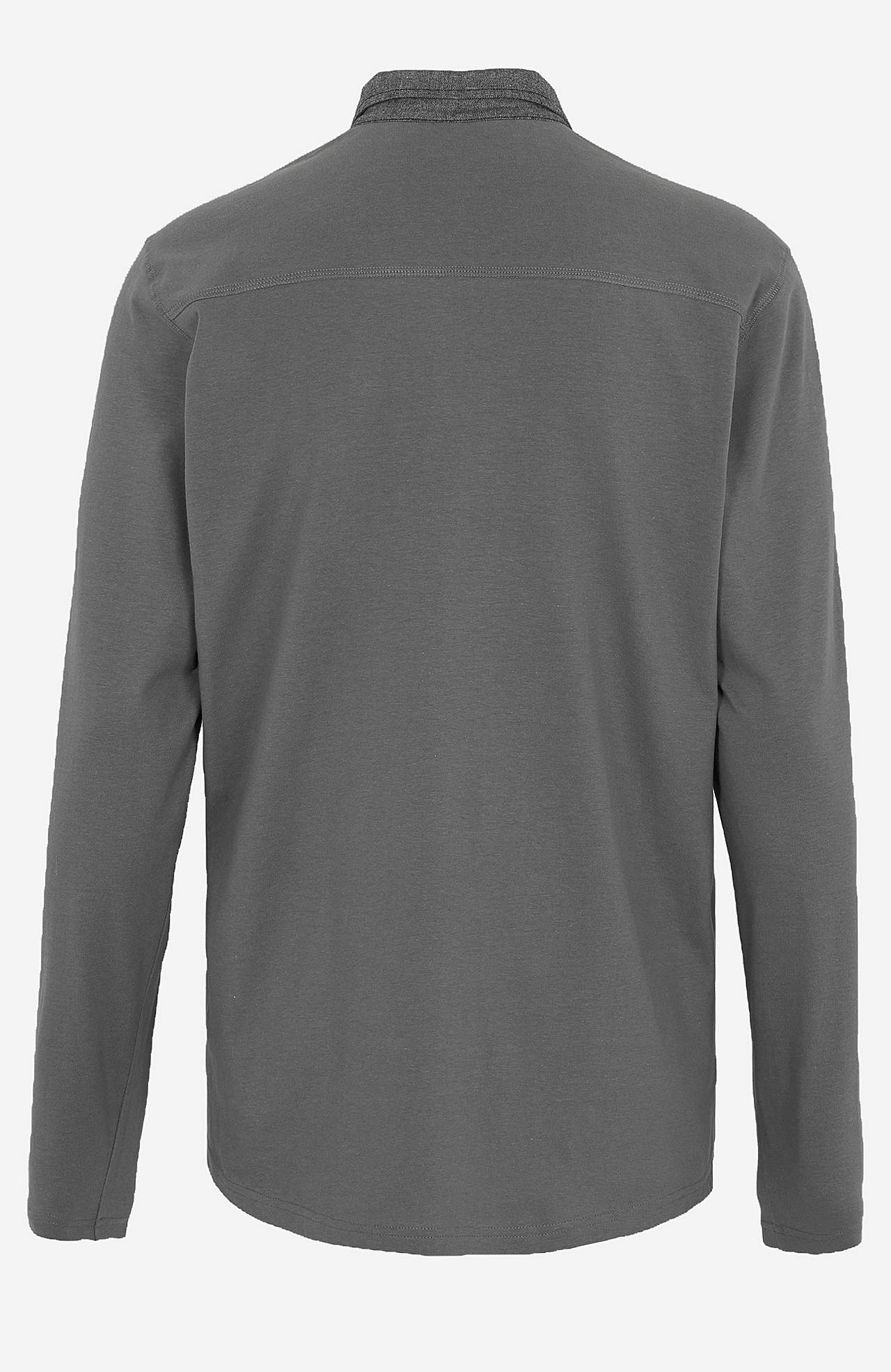 Comfortabelle sweater met lange mouwen met kraag