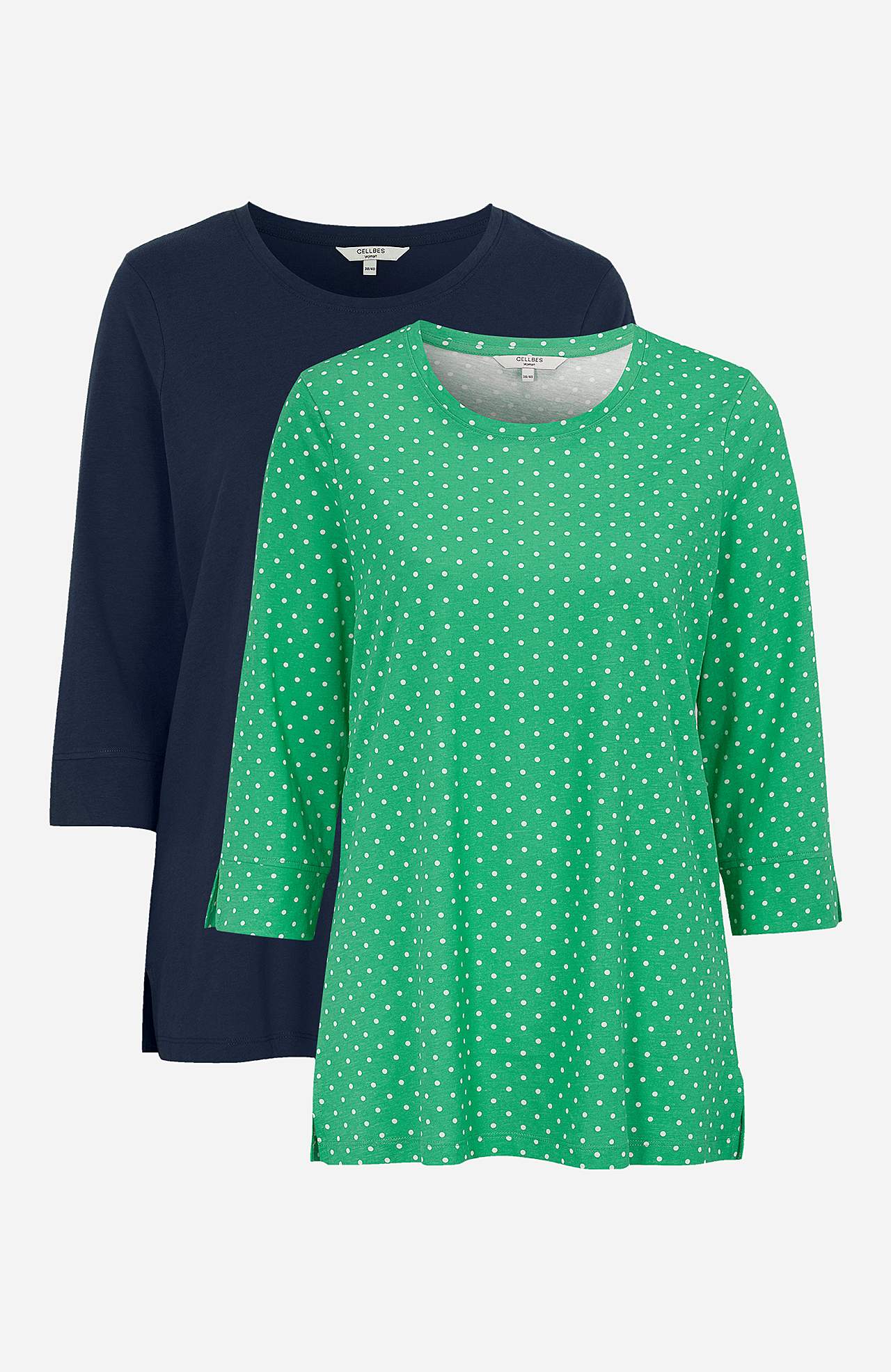 Zacht jersey-topje Agnes Set van 2