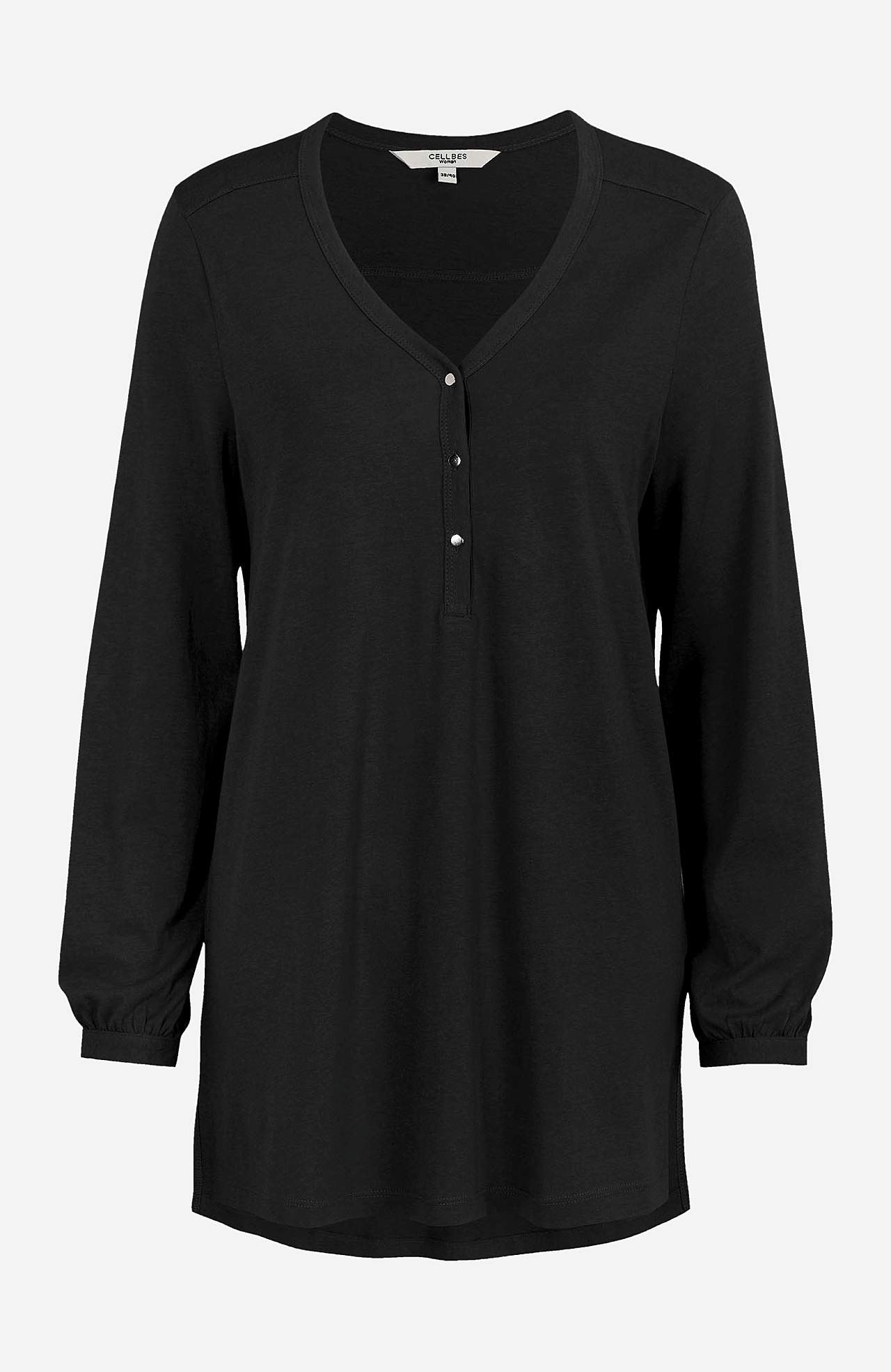 Jersey tuniek met v-necksnit