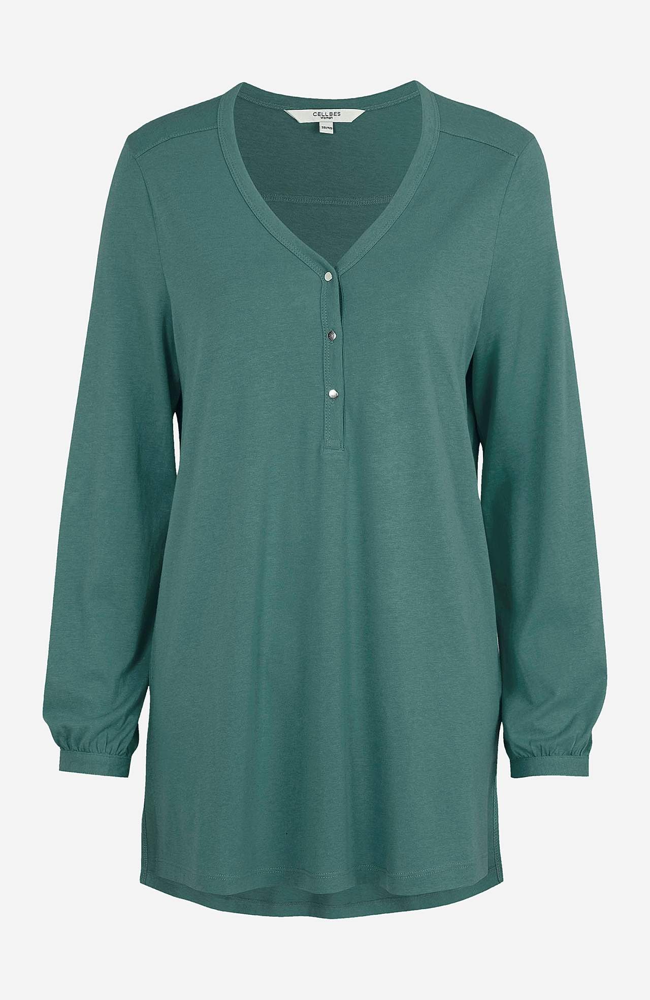 Jersey tuniek met v-necksnit