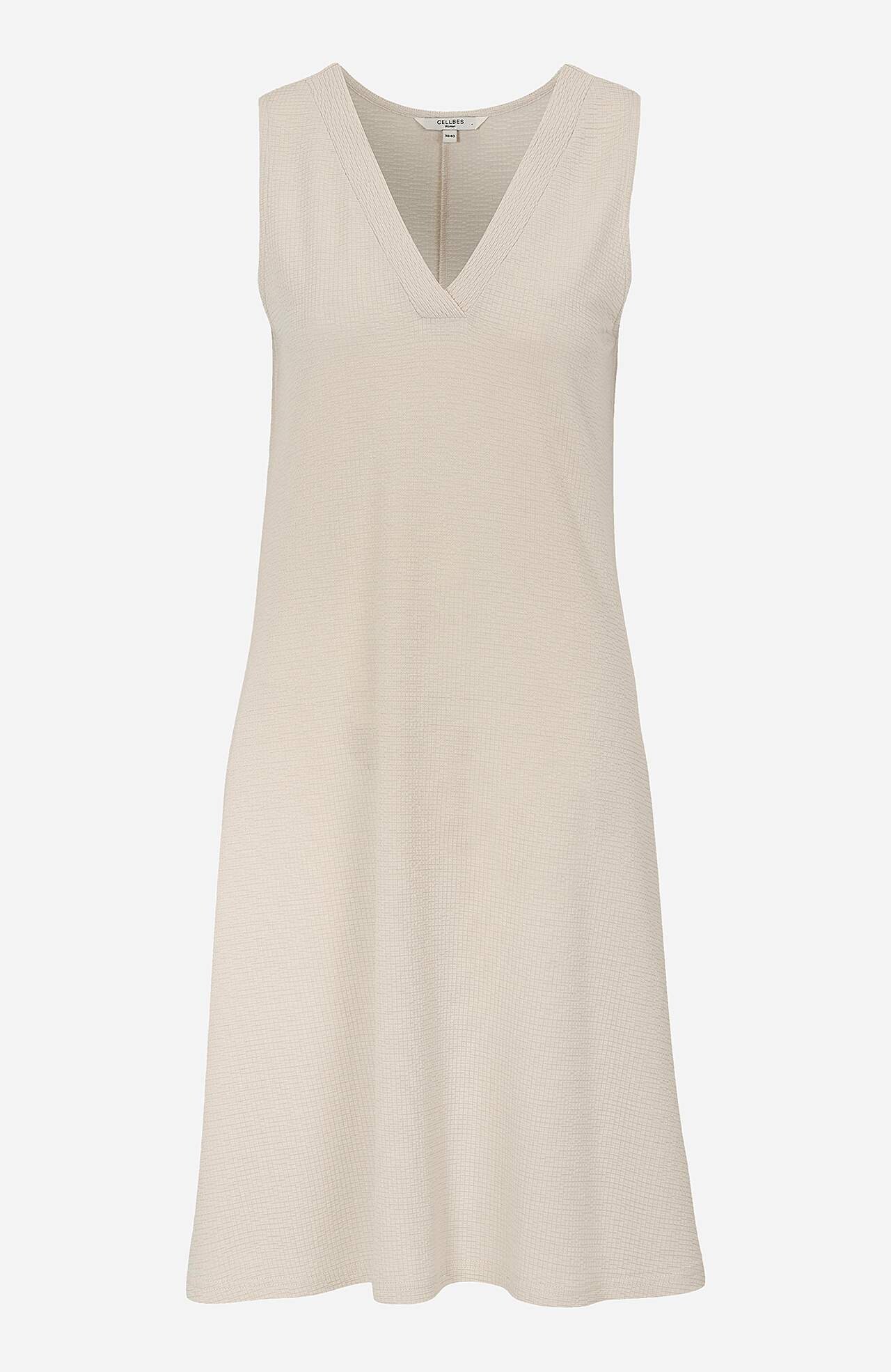 Mouwloze en korte jerseyjurk