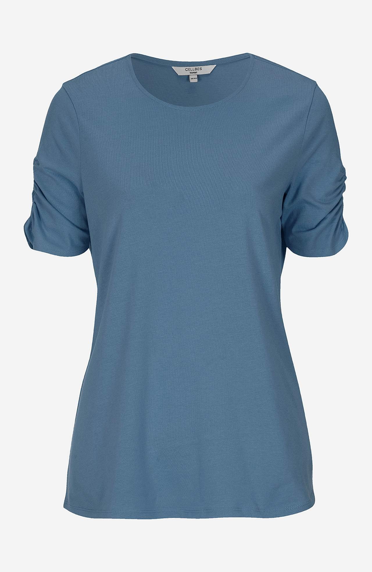 Jersey-topje met verzamelde mouwen Set van 2