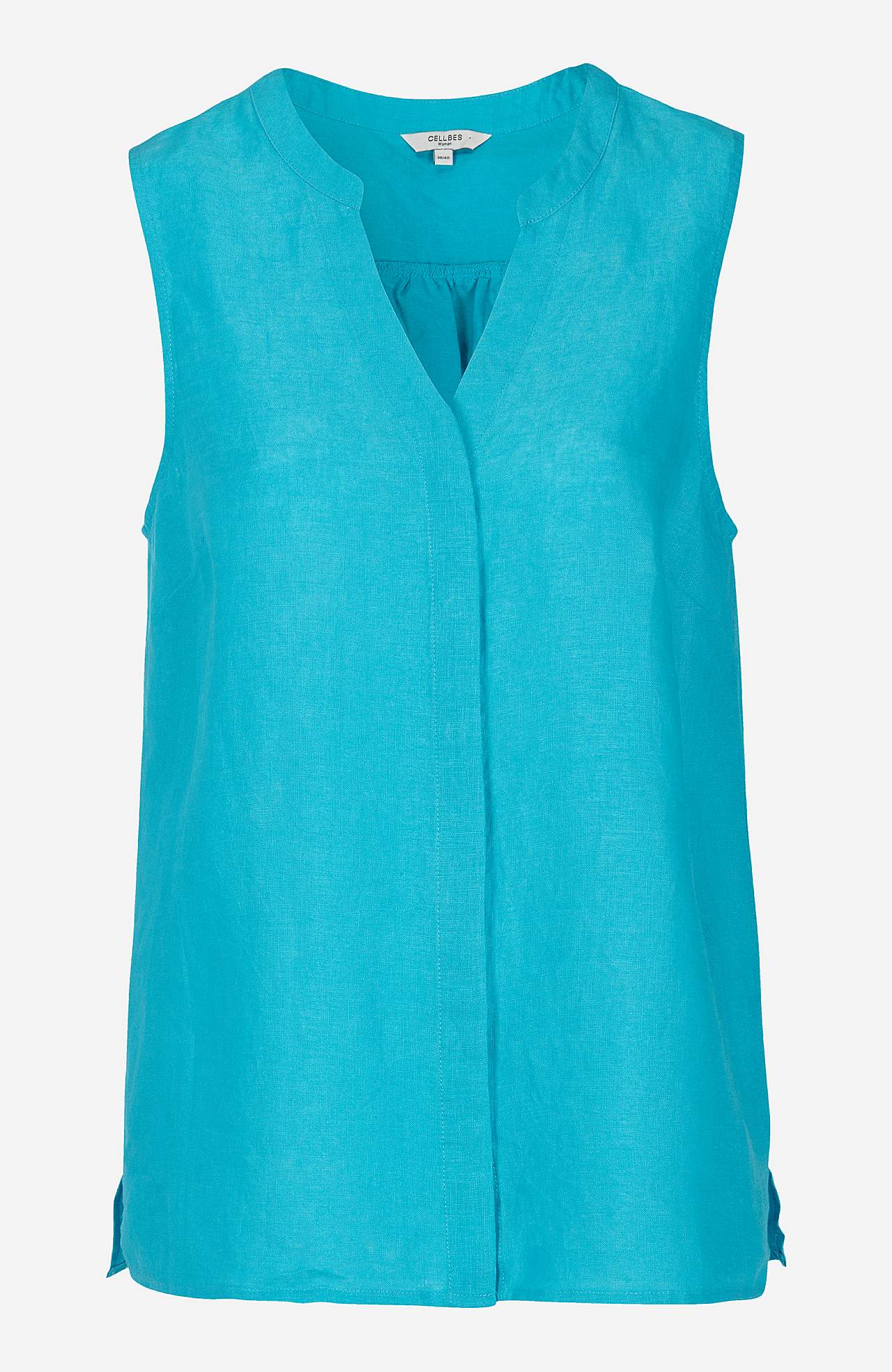 Linnen Premium blouse met ontwerp zonder mouwen