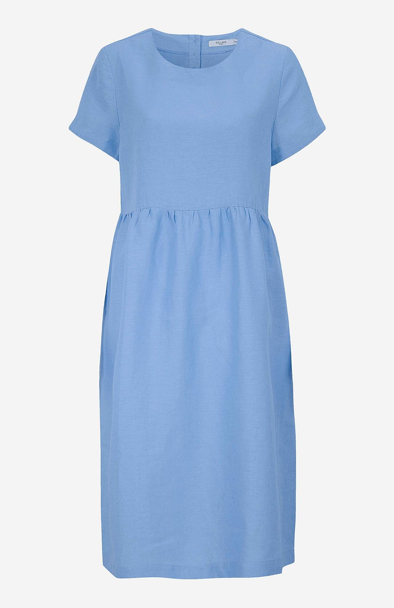 Linnen Premium jurk met korte mouw