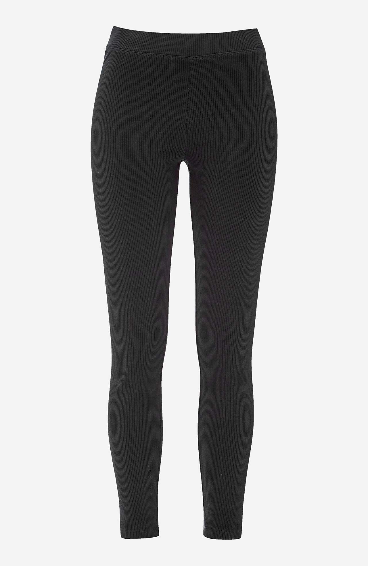 Geribbelde legging