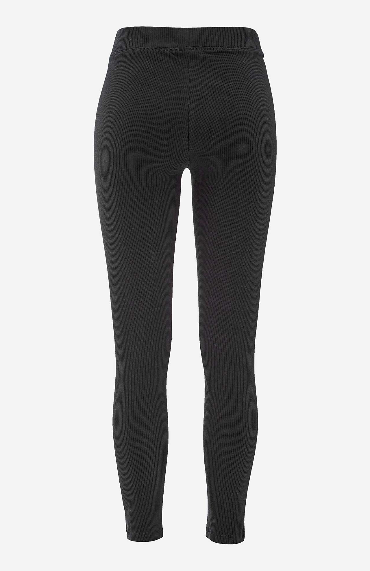 Geribbelde legging