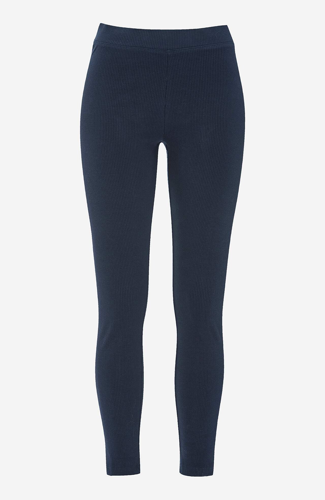 Geribbelde legging