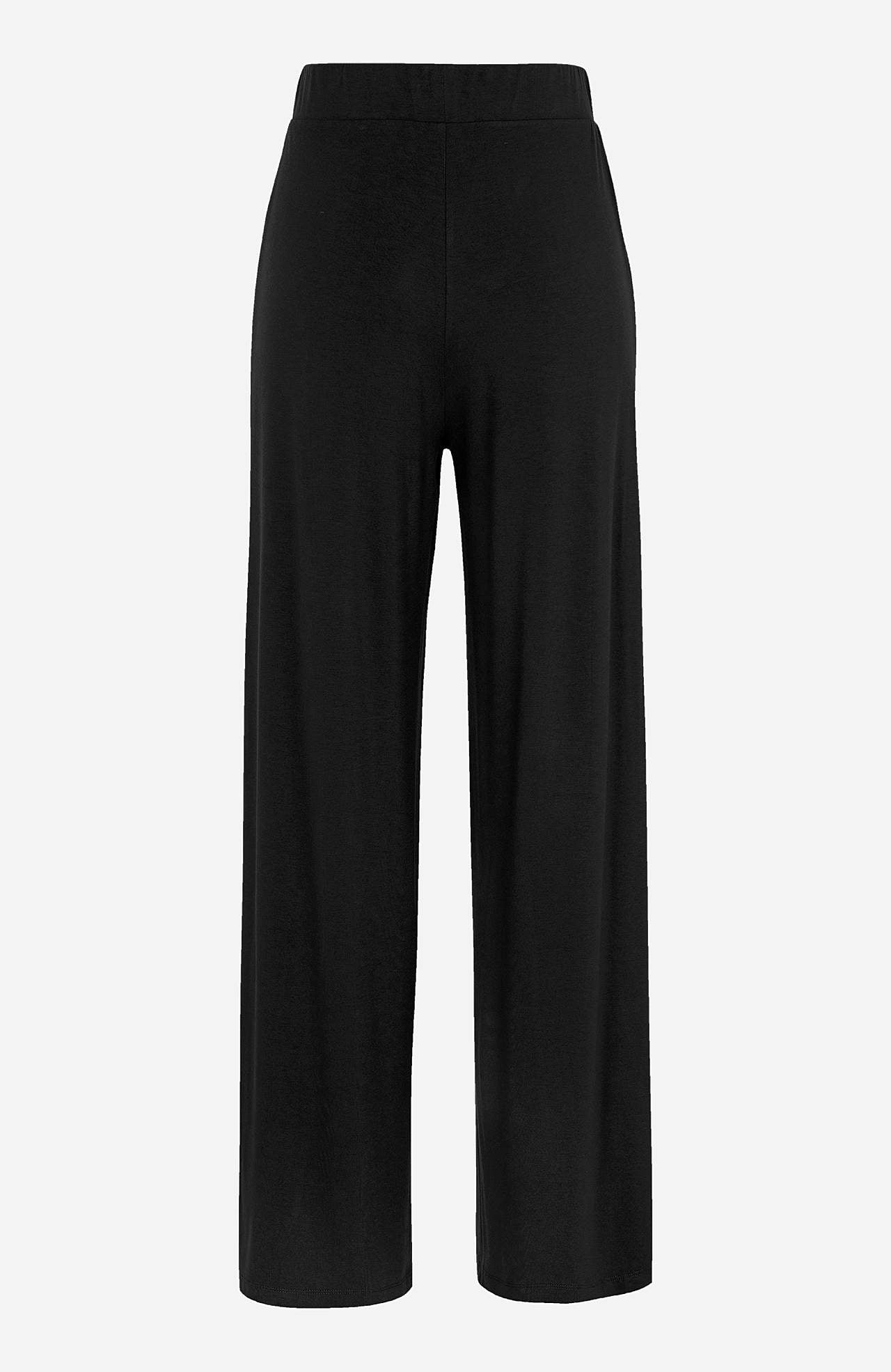Wijde jersey broek