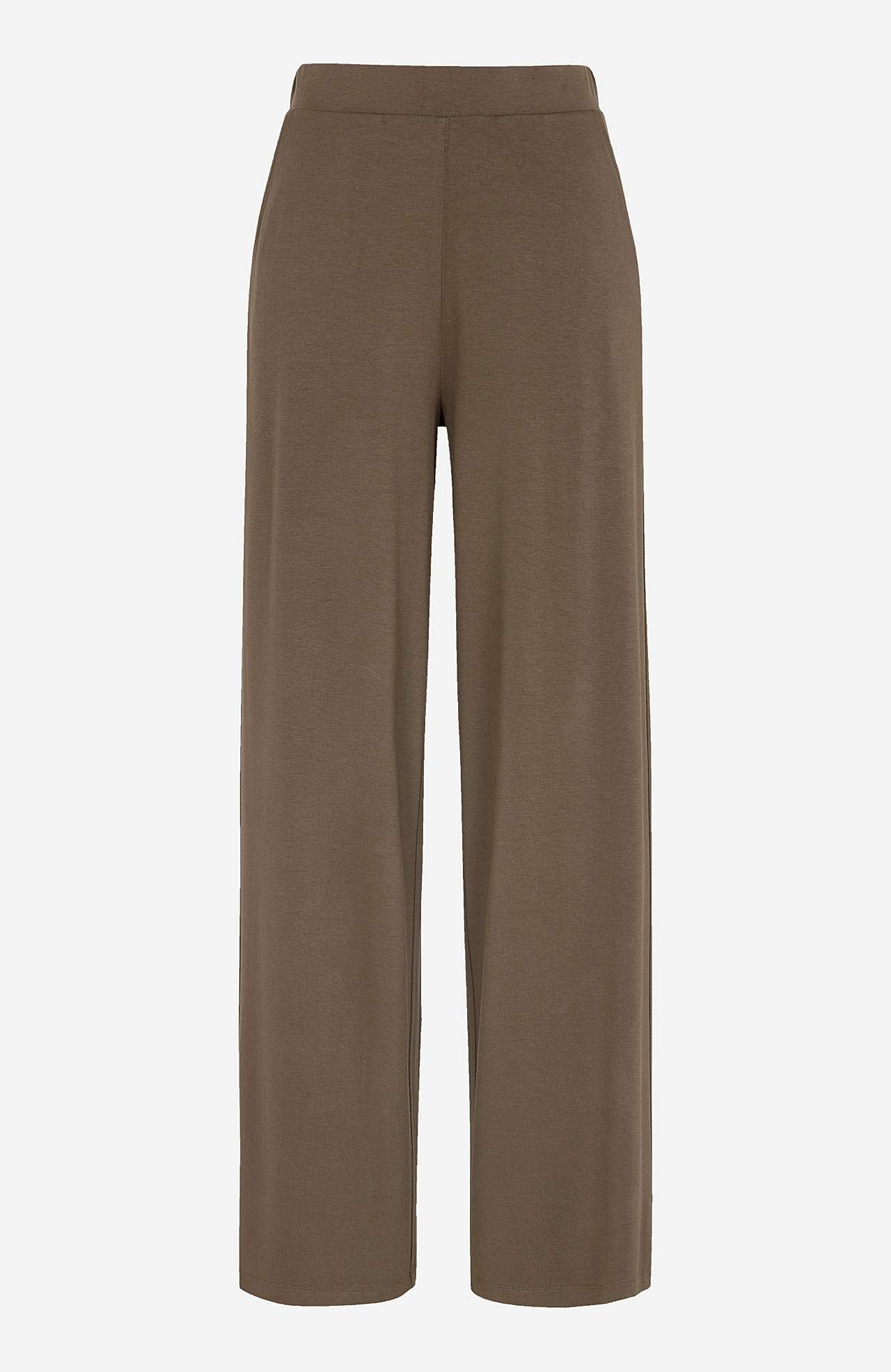Wijde jersey broek