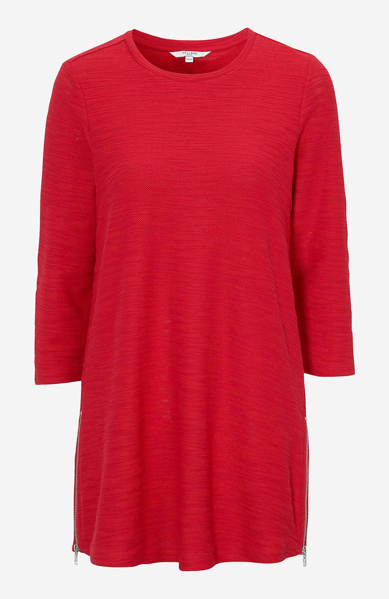 Zachte tuniek met 3/4 lengte mouwen