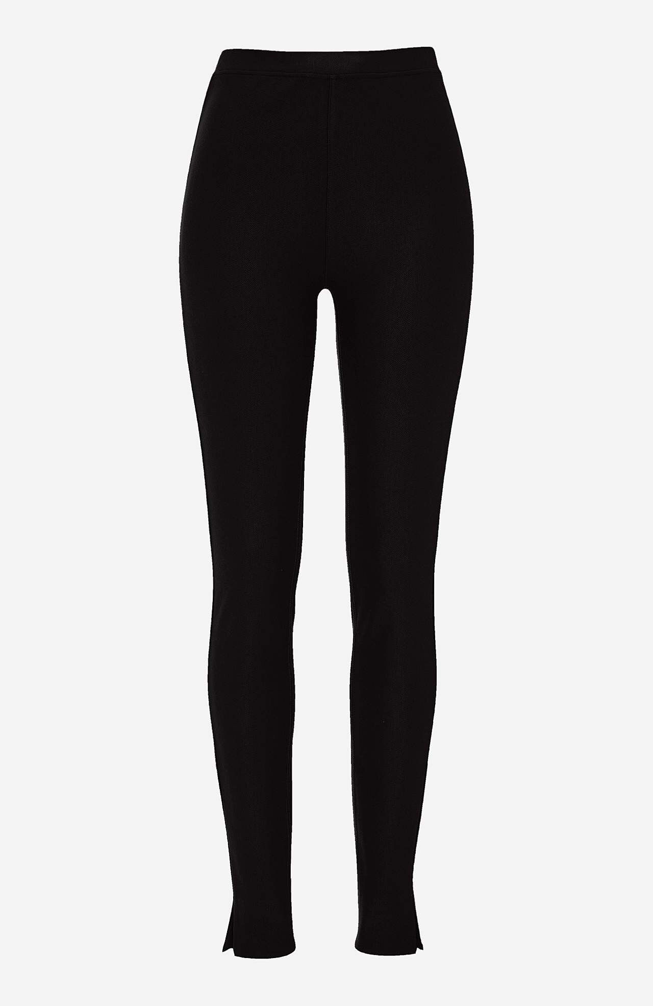 Legging van tricot met stretch keperstof