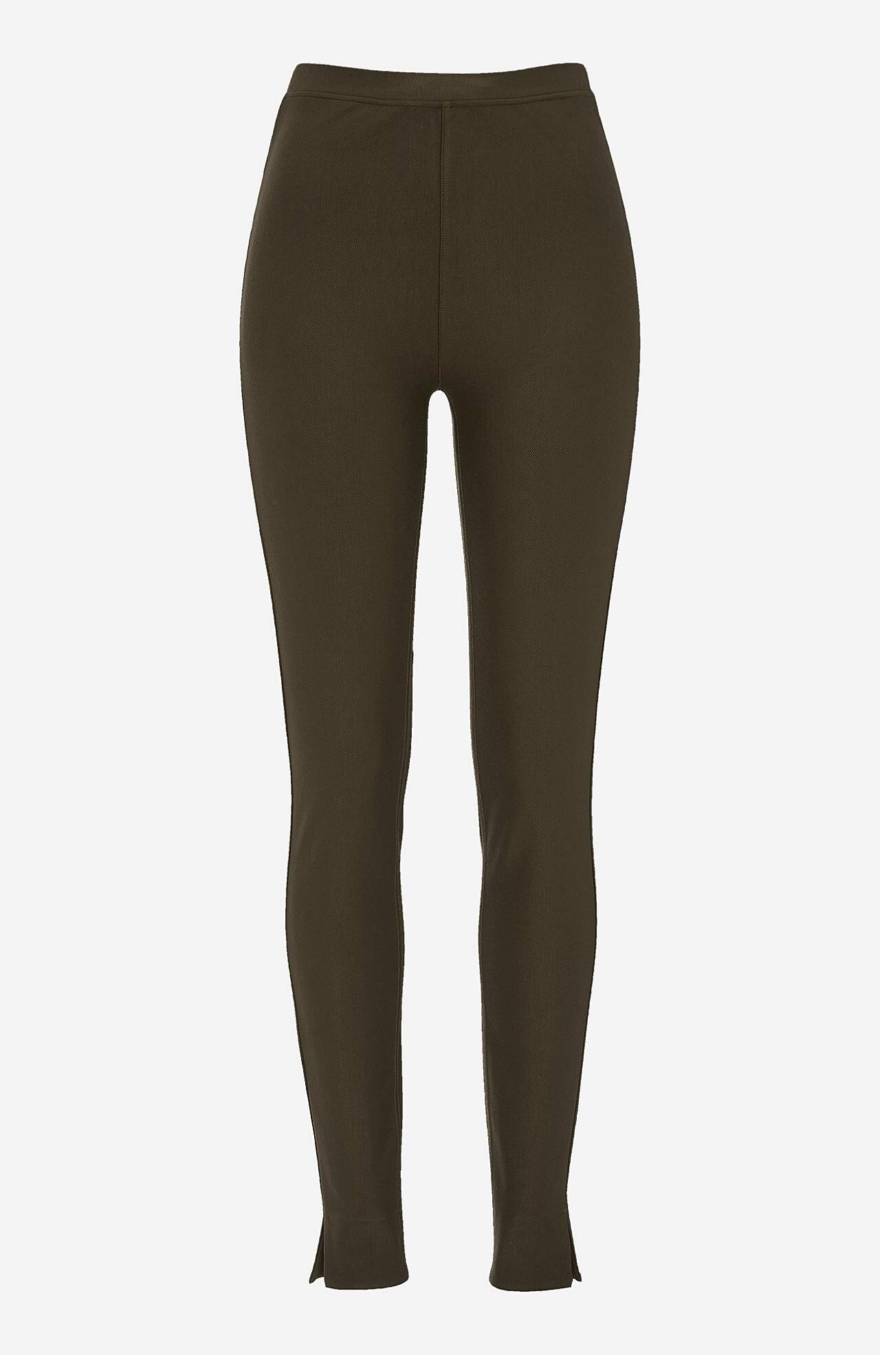 Legging van tricot met stretch keperstof
