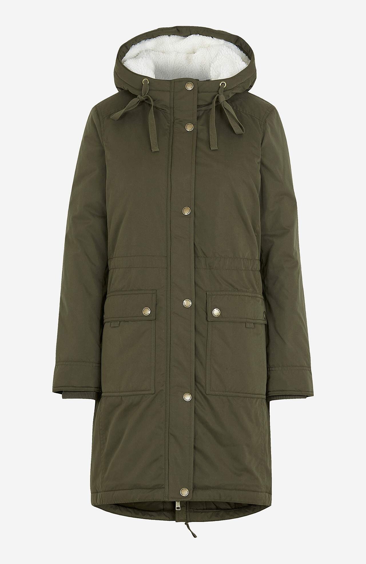 Parka met pile gevoerde capuchon
